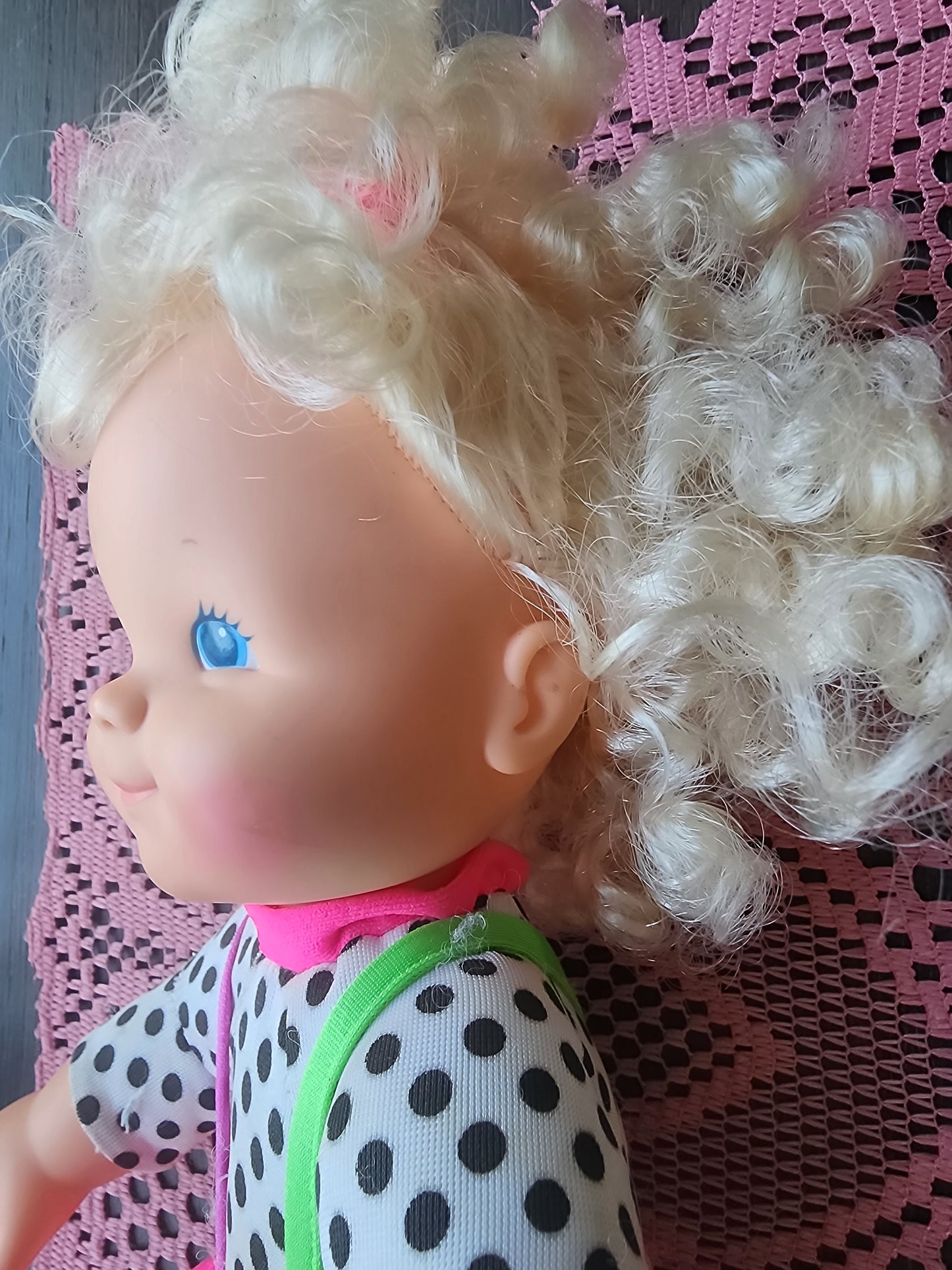 Vintage 1991 Kenner Stacy Two Wheeler Doll 14"