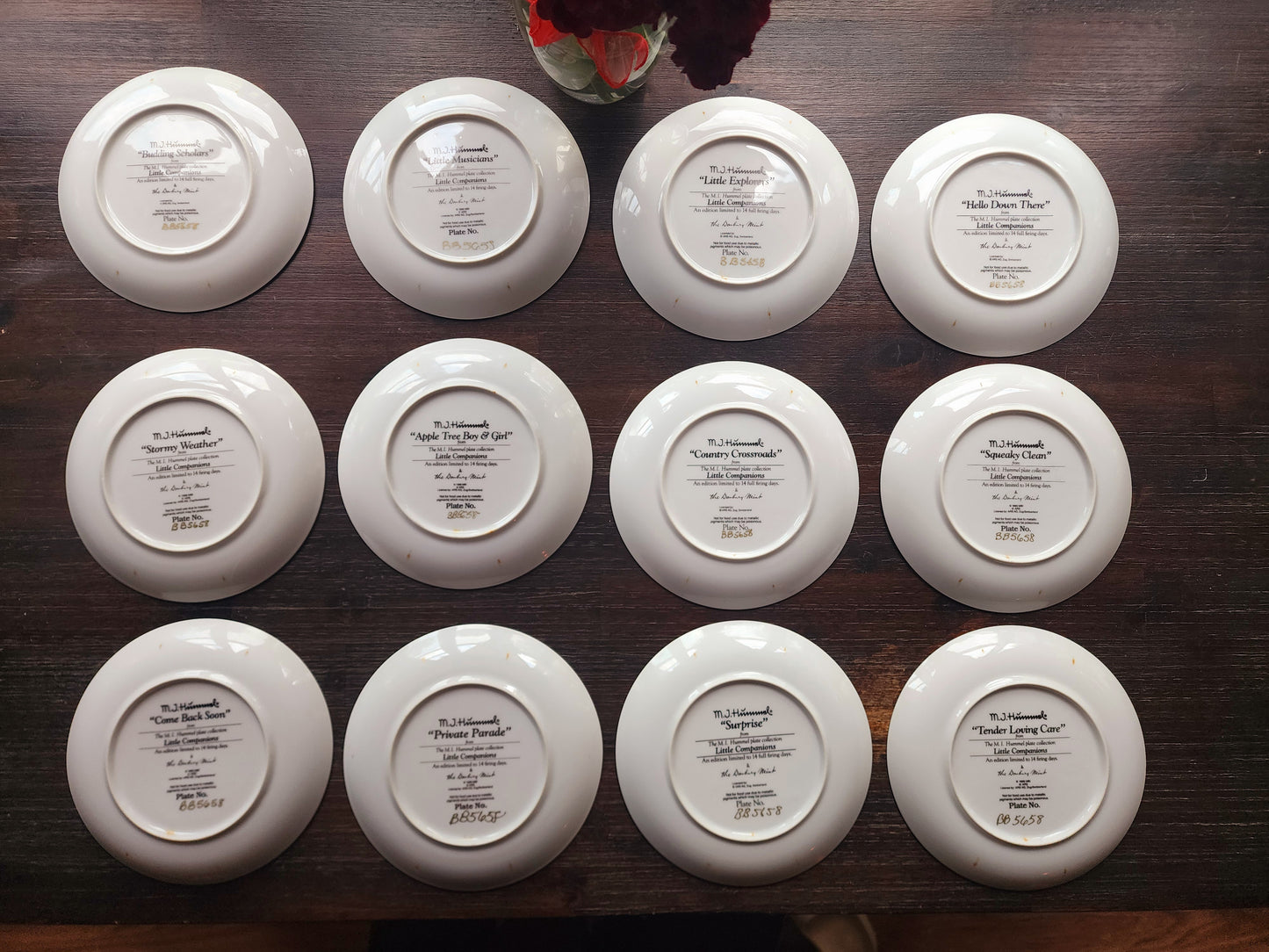 Danbury Mint "Little Companions" Decorative Collector Plates, Set of 12
