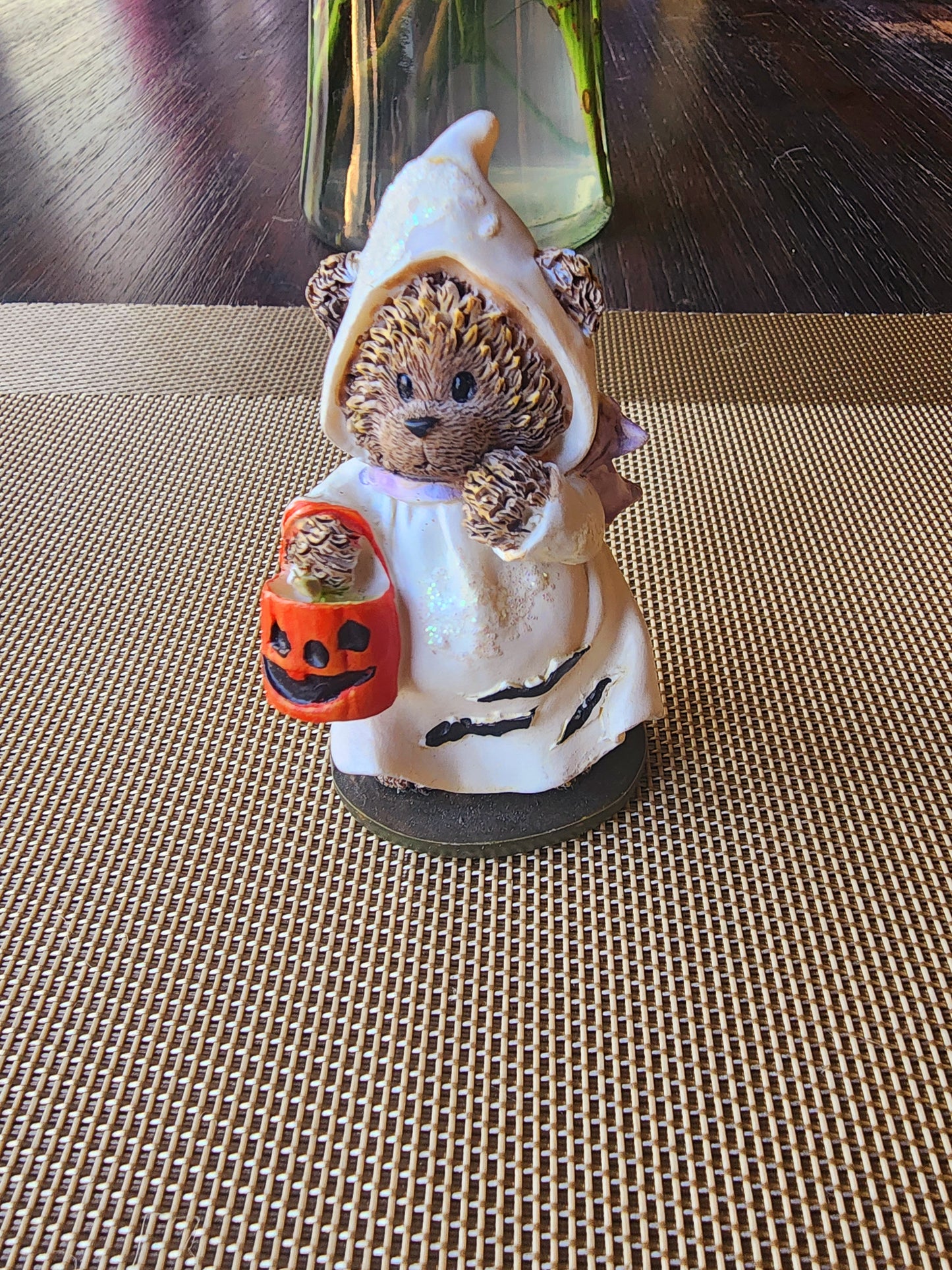 Vintage Ceramic Halloween Bears and Friends in Costume (10 Piece Set) 1990s
