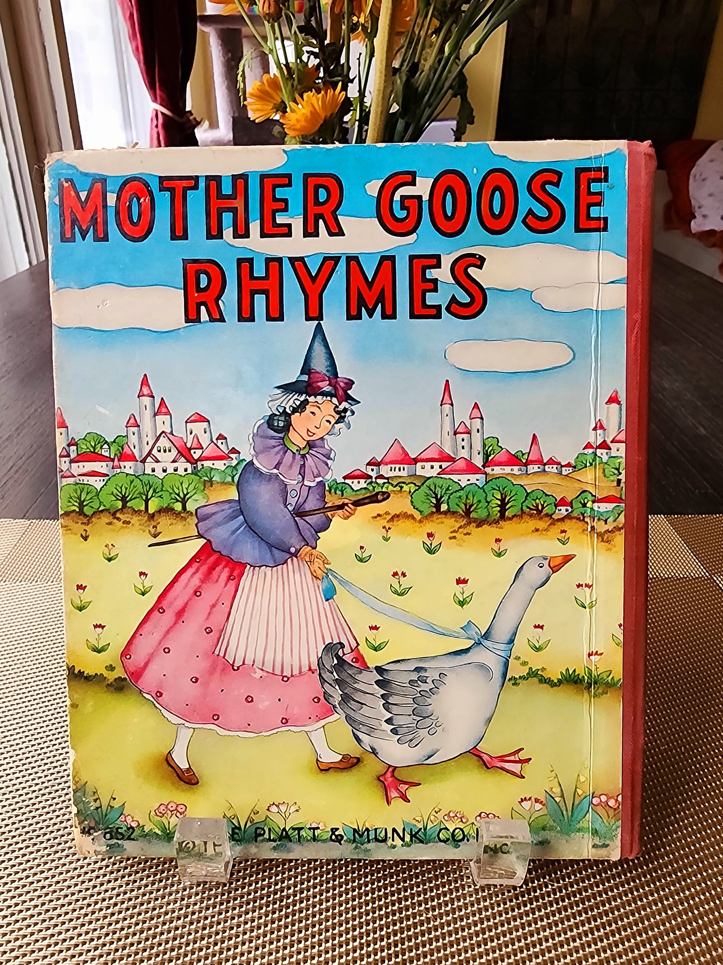 Mother Goose Rhymes No. 852 The Platt & Munk Co. 1939 Board Book