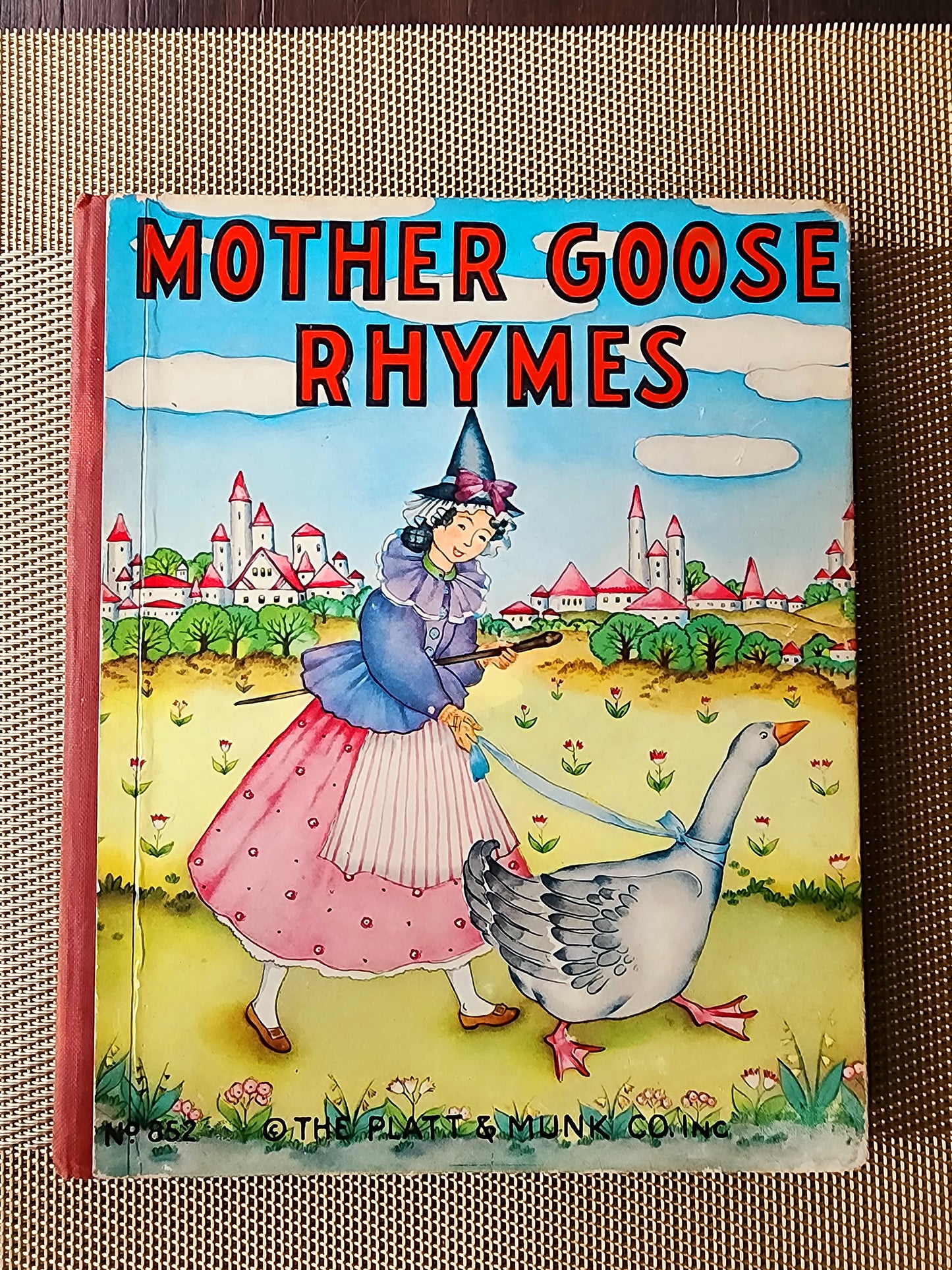 Mother Goose Rhymes No. 852 The Platt & Munk Co. 1939 Board Book