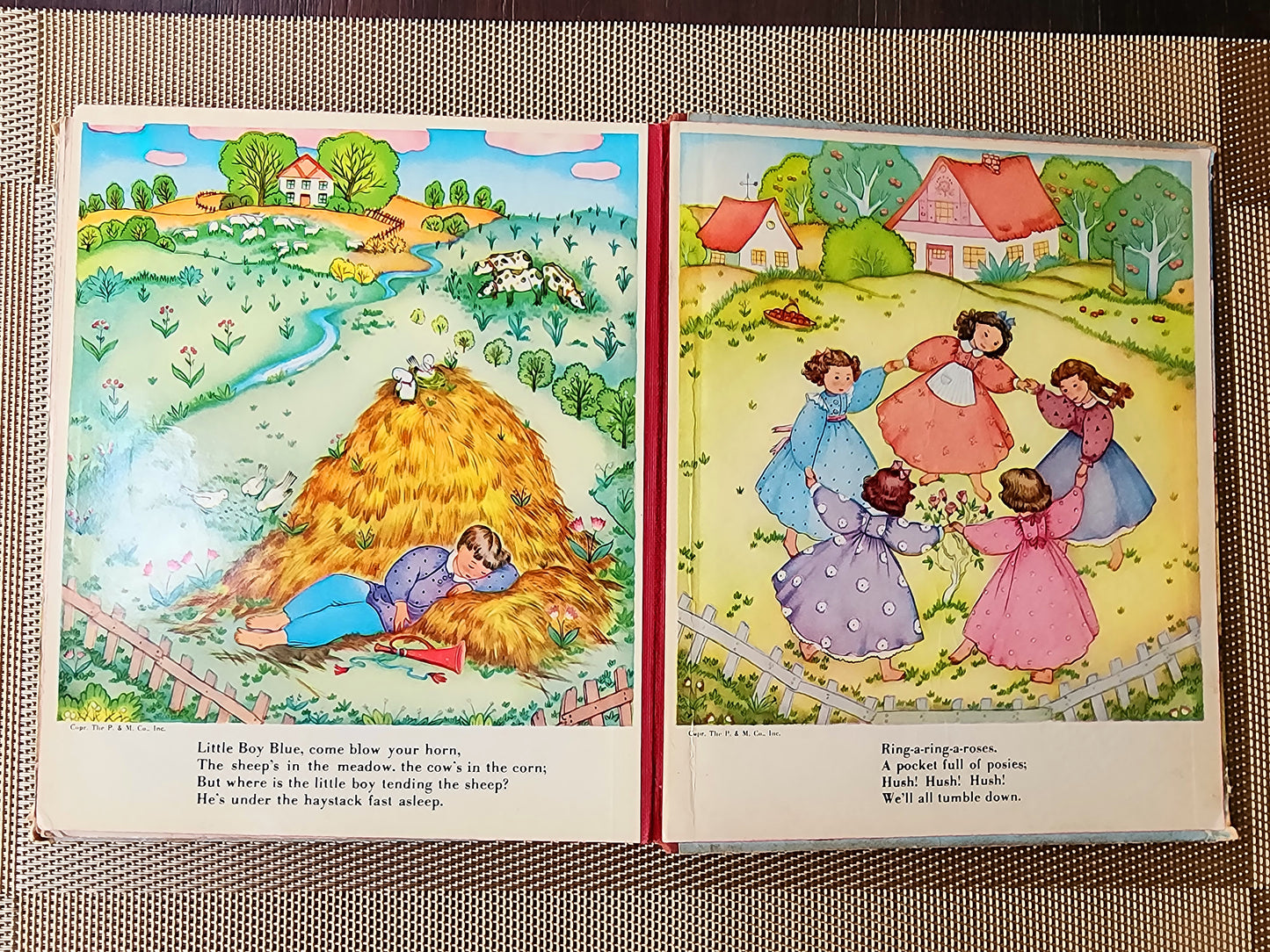 Mother Goose Rhymes No. 852 The Platt & Munk Co. 1939 Board Book