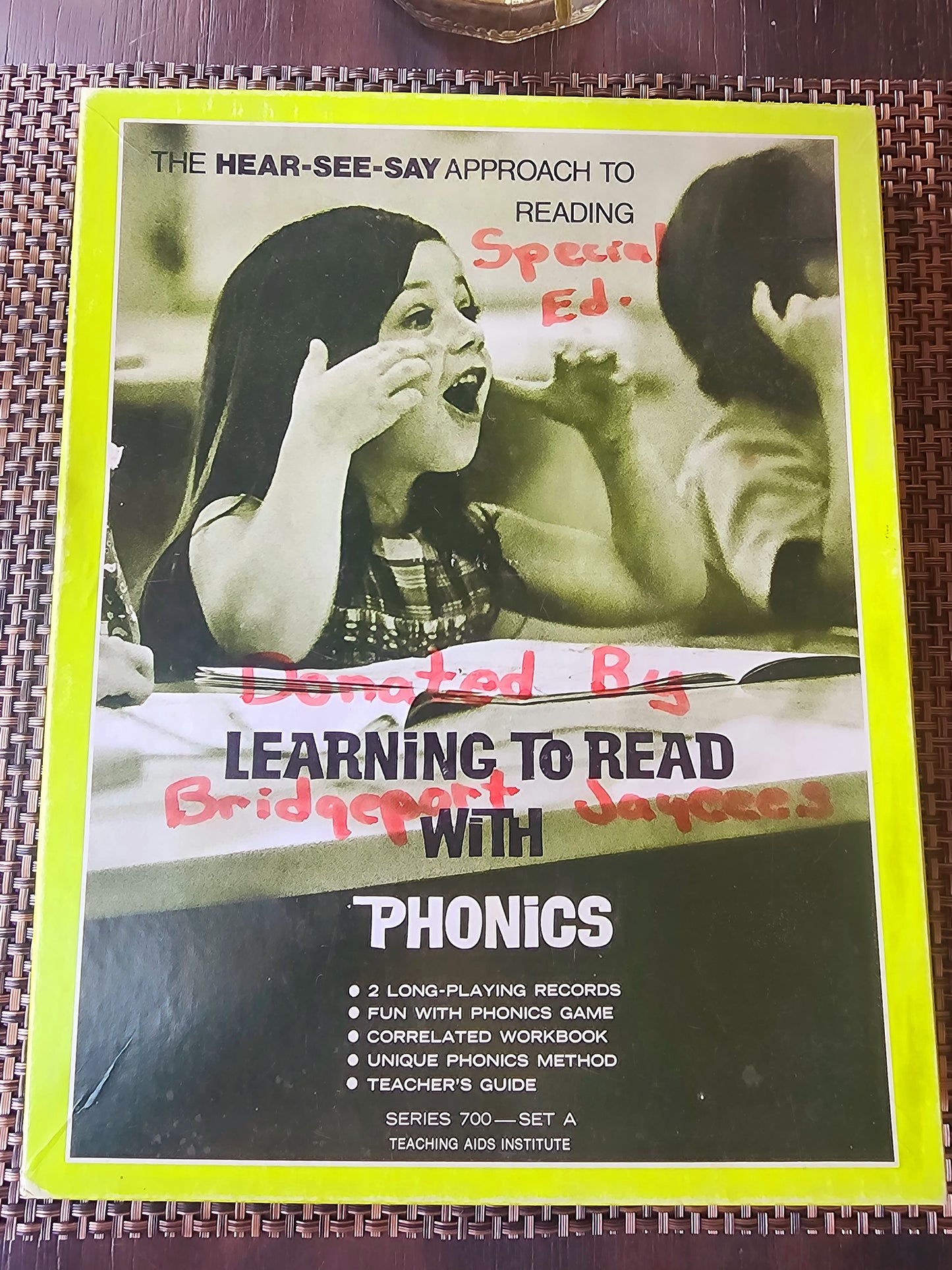 Learning To Read With Phonics, The Hear-See-Say Approach To Reading Series 700 Set A 1970 Kit Teaching Aids Institute