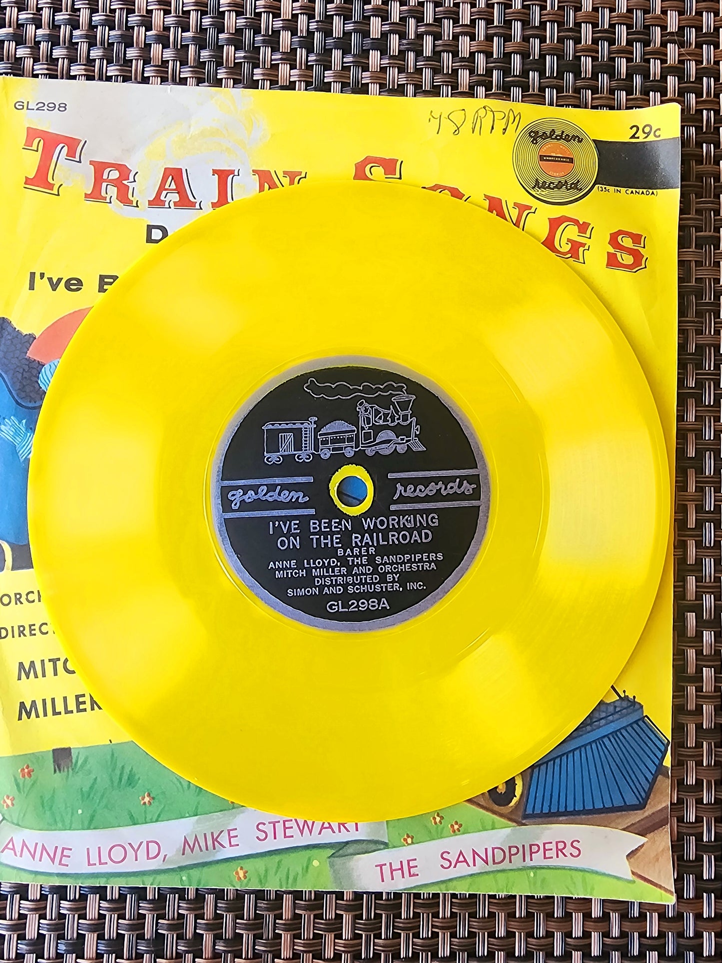 "Train Songs" 1956 Little Golden Record #GL298