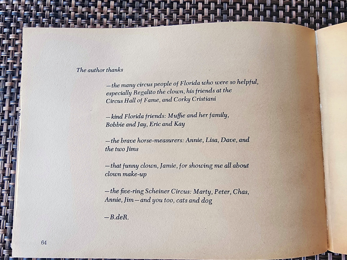 "...If You Lived With The Circus" by Ann McGovern, Scholastic Book 1971 paperback