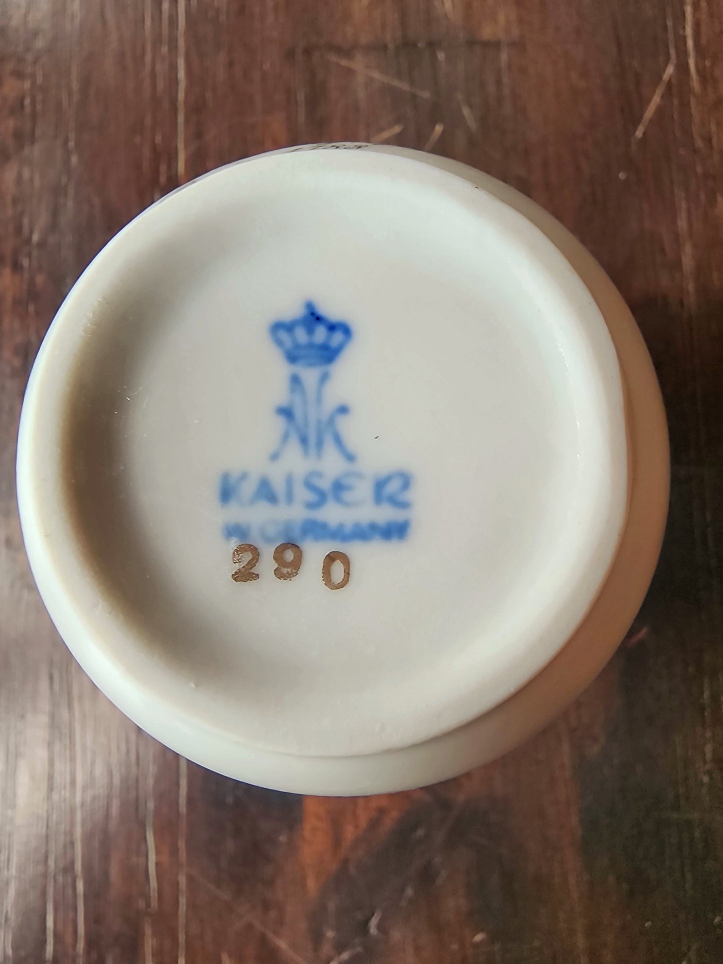 Kaiser W. Germany Porcelain Cup 1970s "Machine aerostatique du Mr. Montgolfier Paris 1788"