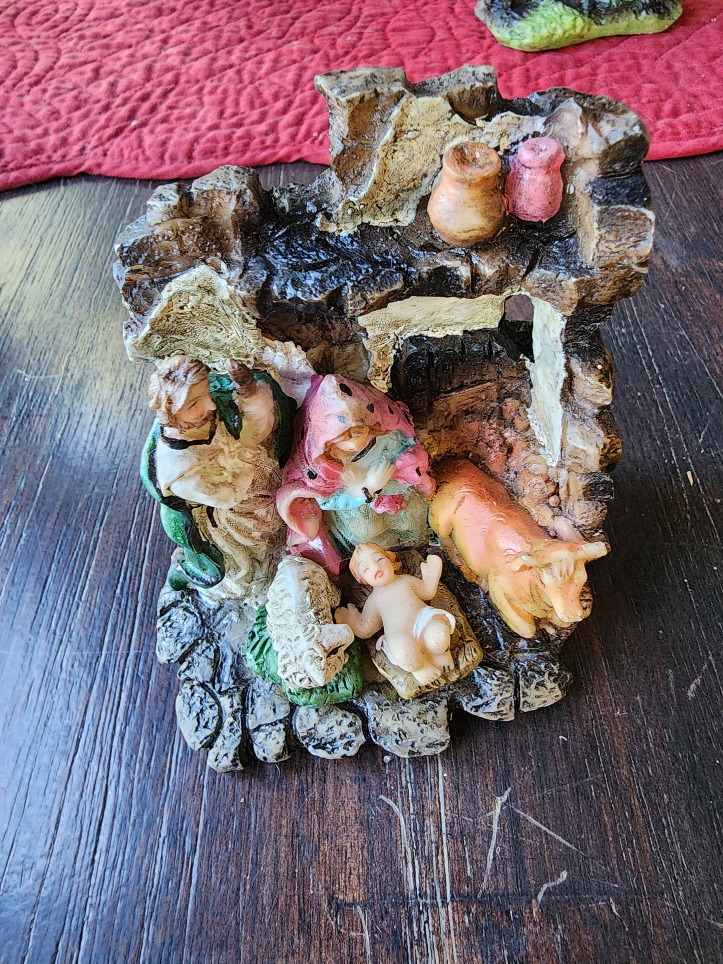Miniature Nativity Scene Figurines - Mary, Joseph, Baby Jesus, Animals #M306728