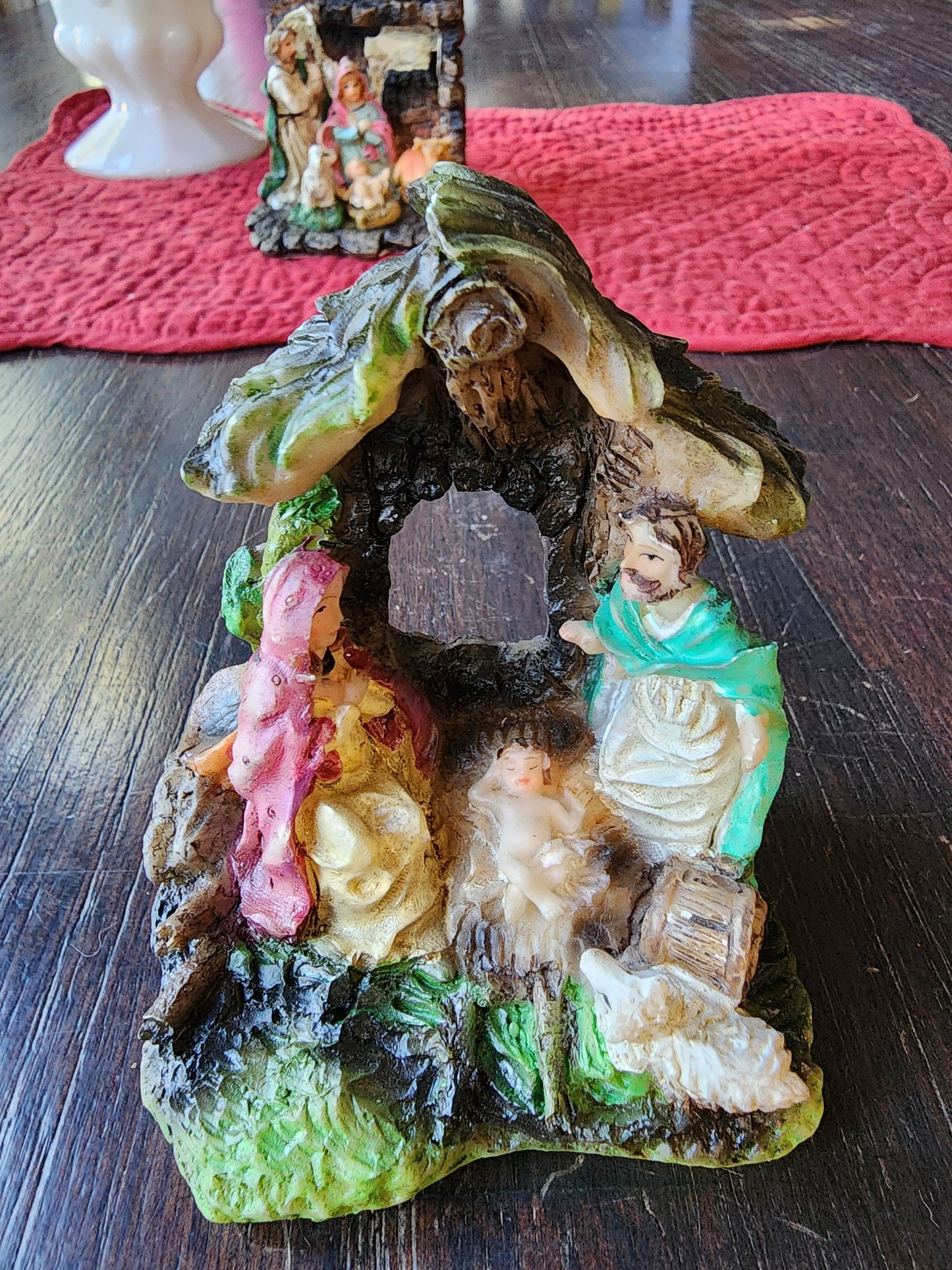 Miniature Nativity Scene Figurines - Mary, Joseph, Baby Jesus, Animals #M306728