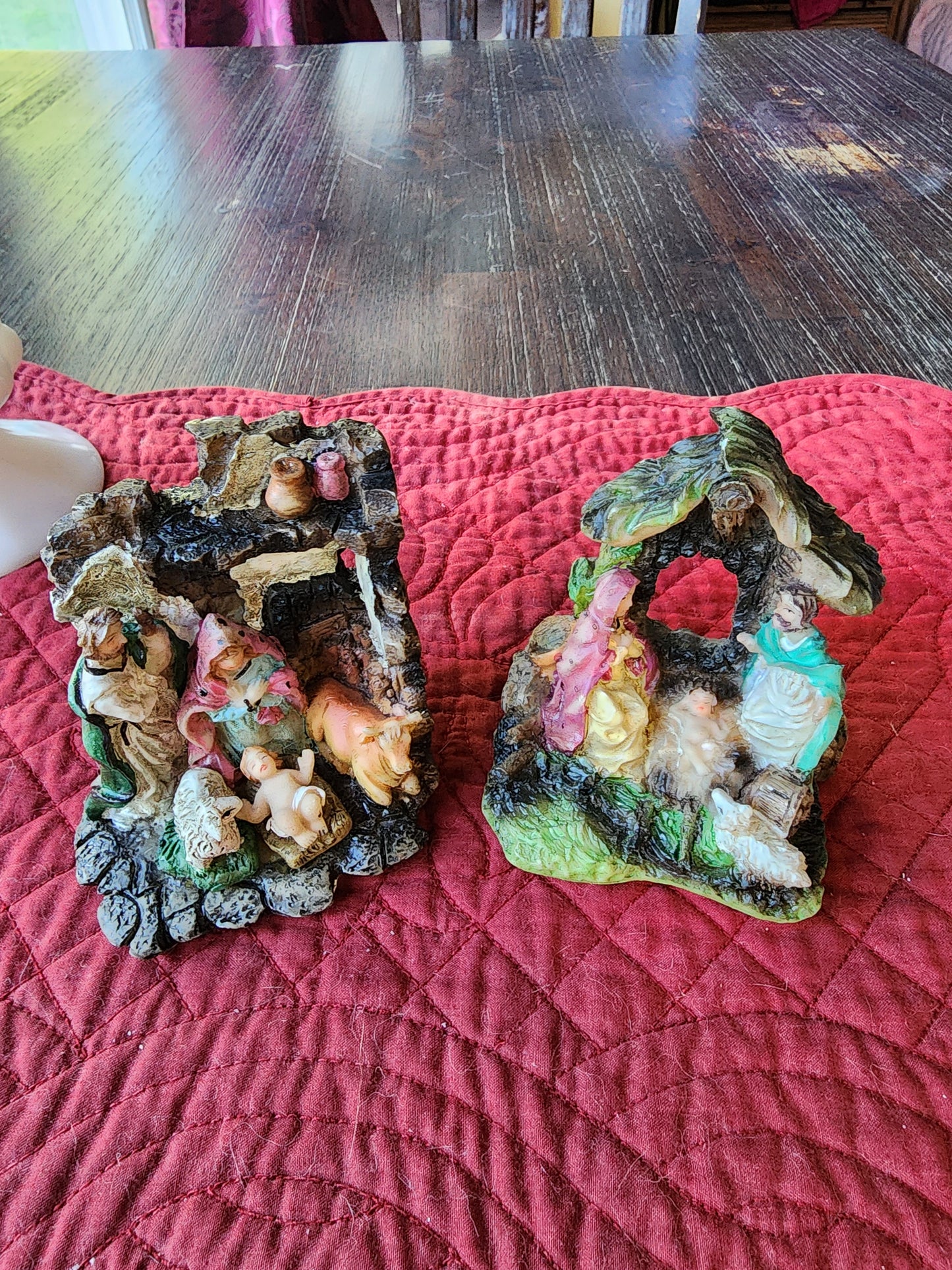 Miniature Nativity Scene Figurines - Mary, Joseph, Baby Jesus, Animals #M306728