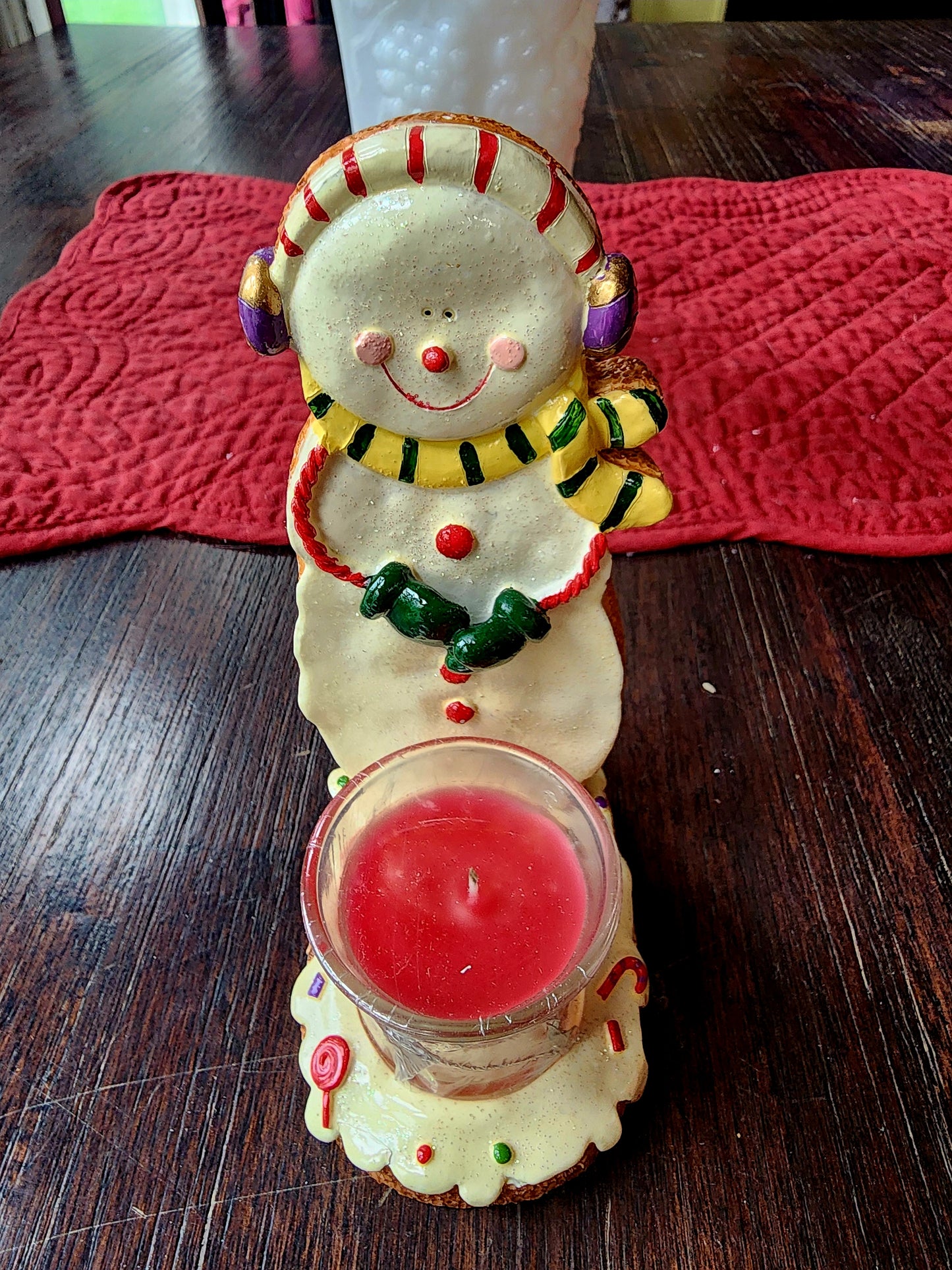 Trippie's Inc Gingerbread Christmas Cookie Votive Light 2004 With Box