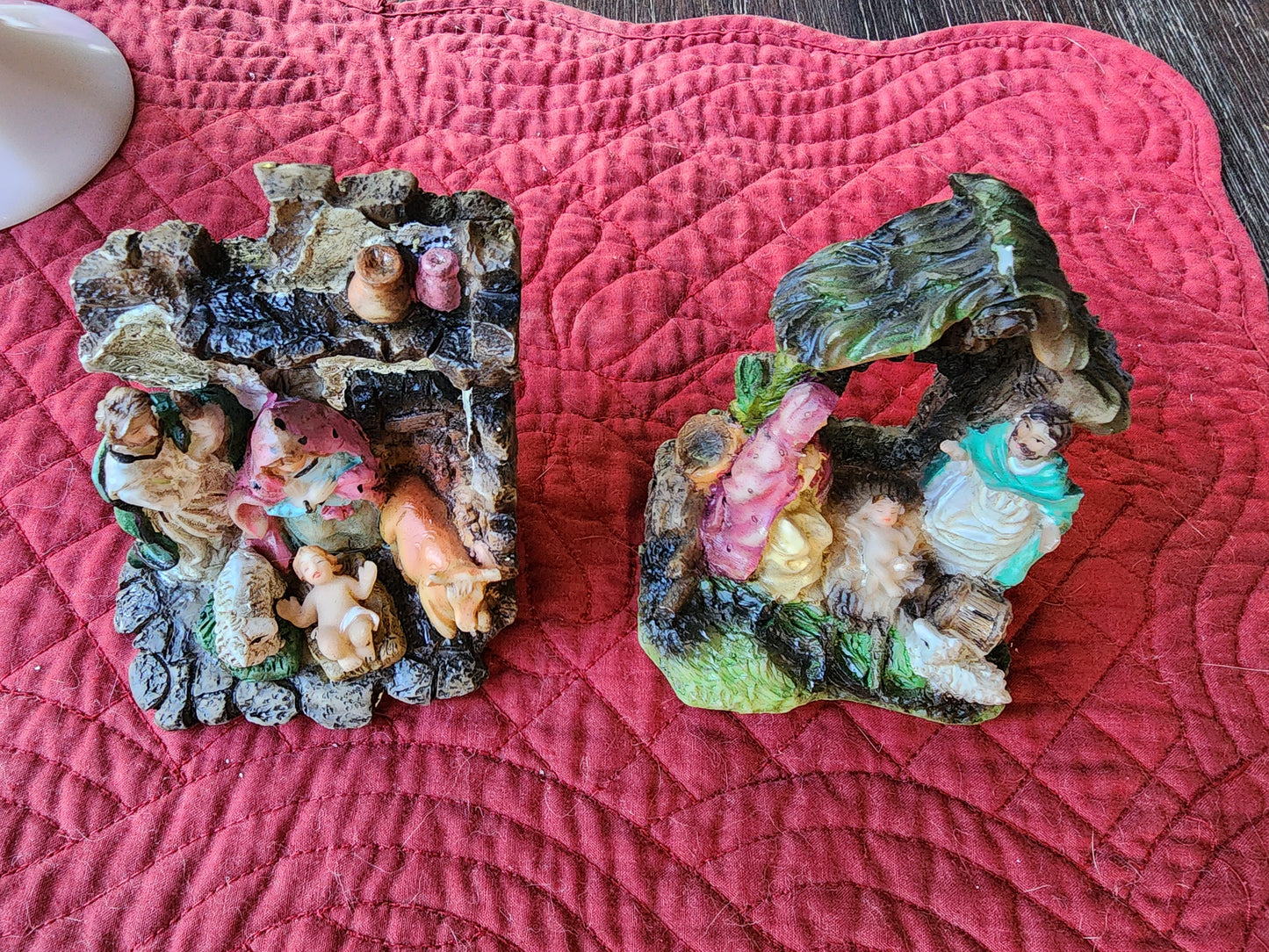 Miniature Nativity Scene Figurines - Mary, Joseph, Baby Jesus, Animals #M306728