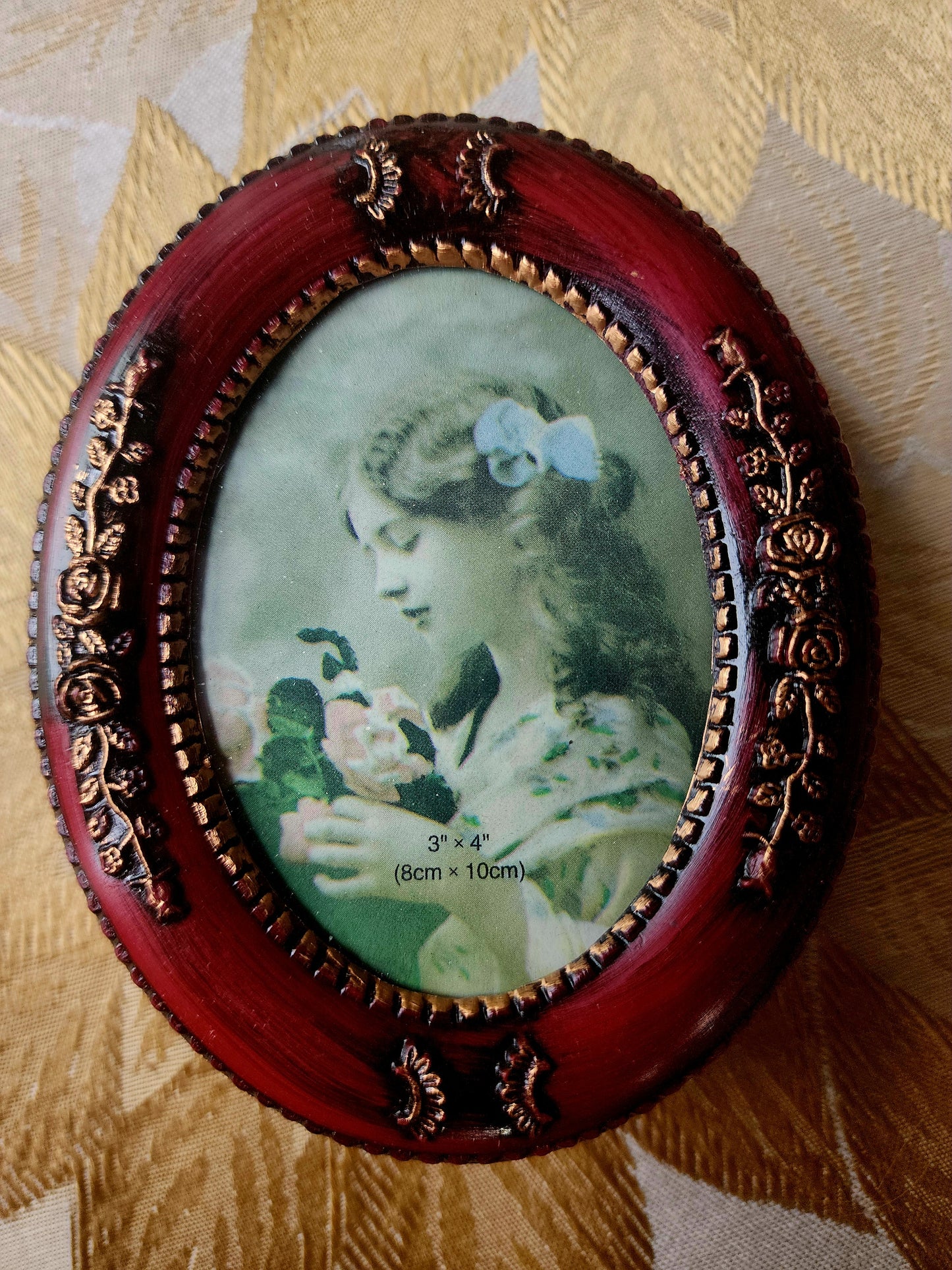 Antique Style Multi-Box with Photo Frame 3"x4" Hand Finished, NEW