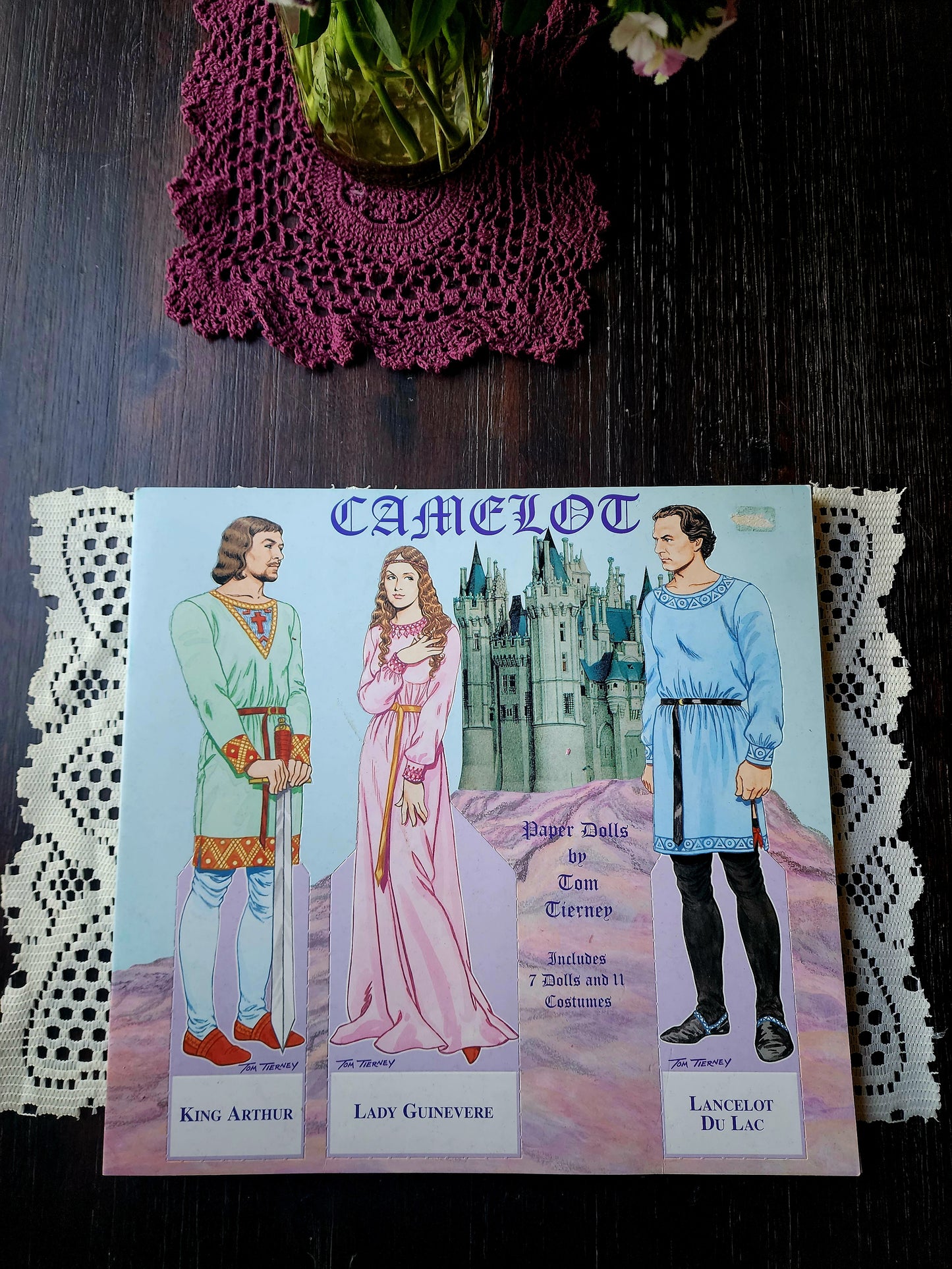 Camelot Paper Dolls by Tom Tierney, Includes 7 Dolls and 11 Costumes