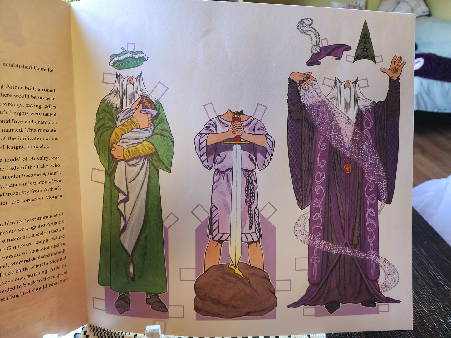 Camelot Paper Dolls by Tom Tierney, Includes 7 Dolls and 11 Costumes