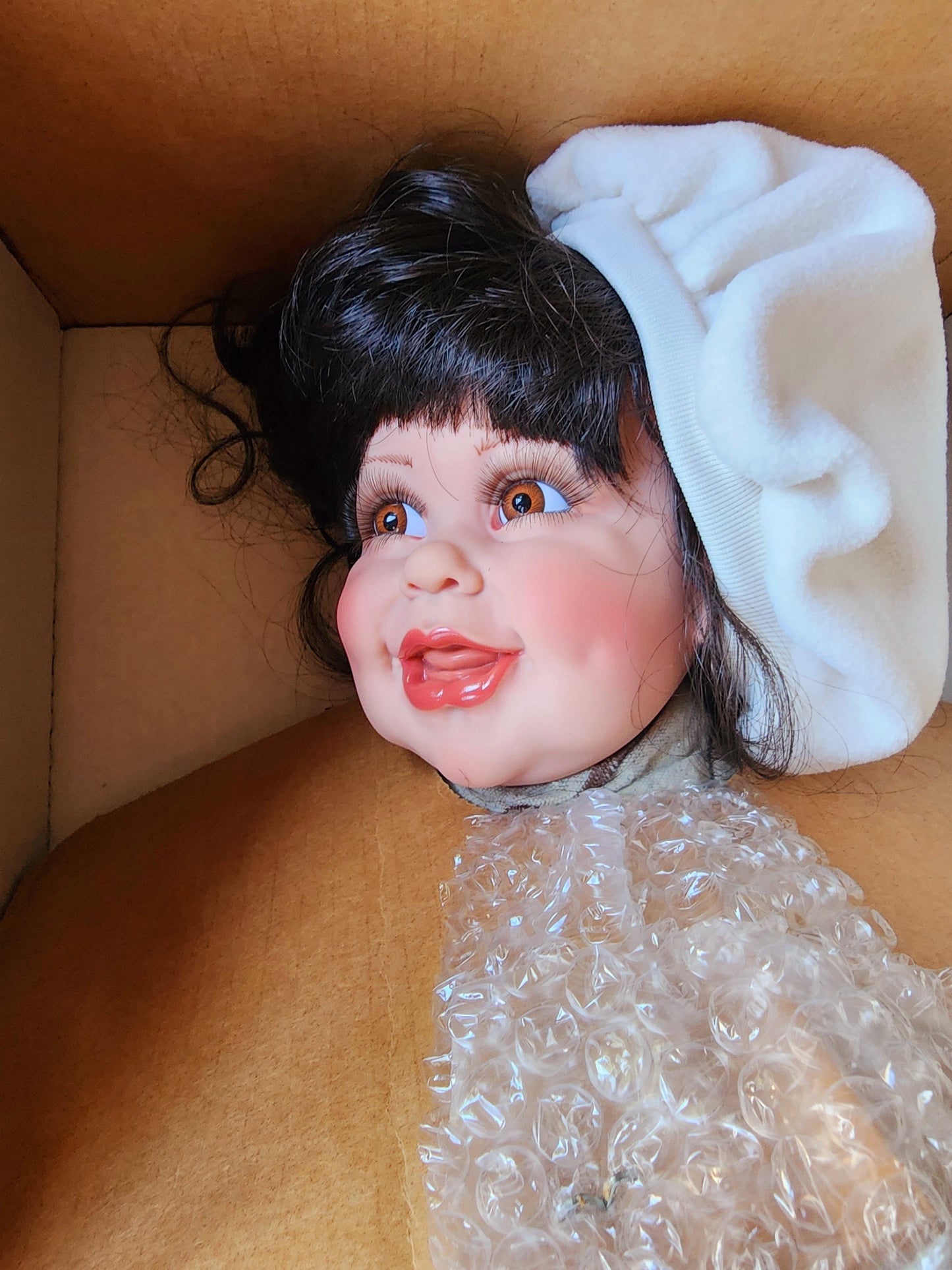 Precious Heirloom Dolls Fayzah Spanos, Bean Bag Zoo Limited Edition #409/500, 1999 NEW IN BOX, COA