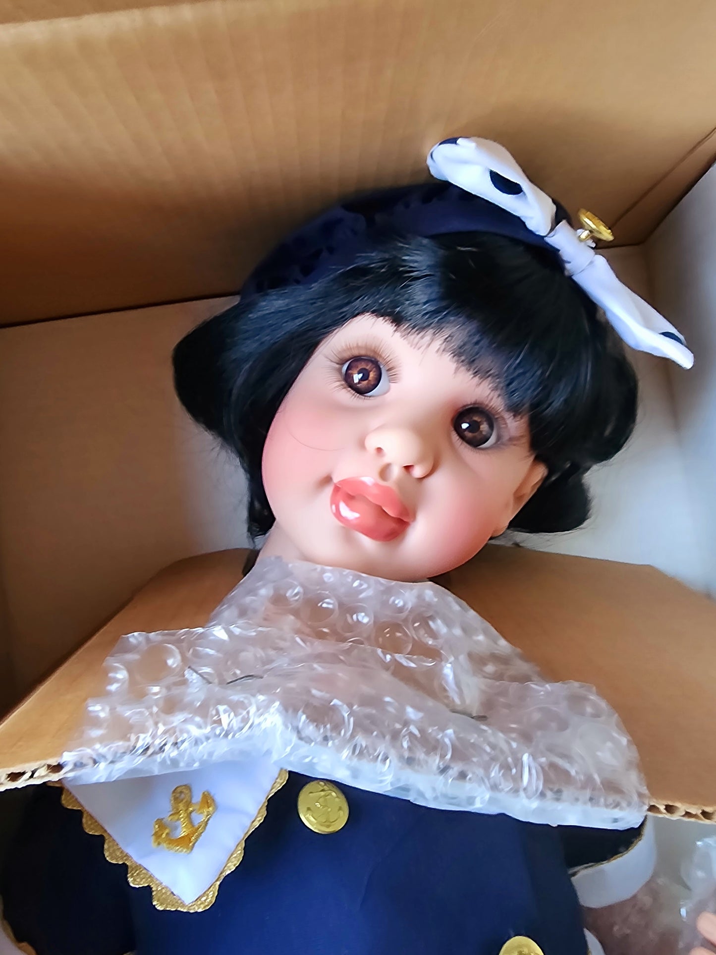 Precious Heirloom Dolls "Bon Voyage" RARE FIND Limited Edition #9/500 1999, FayZah Spanos