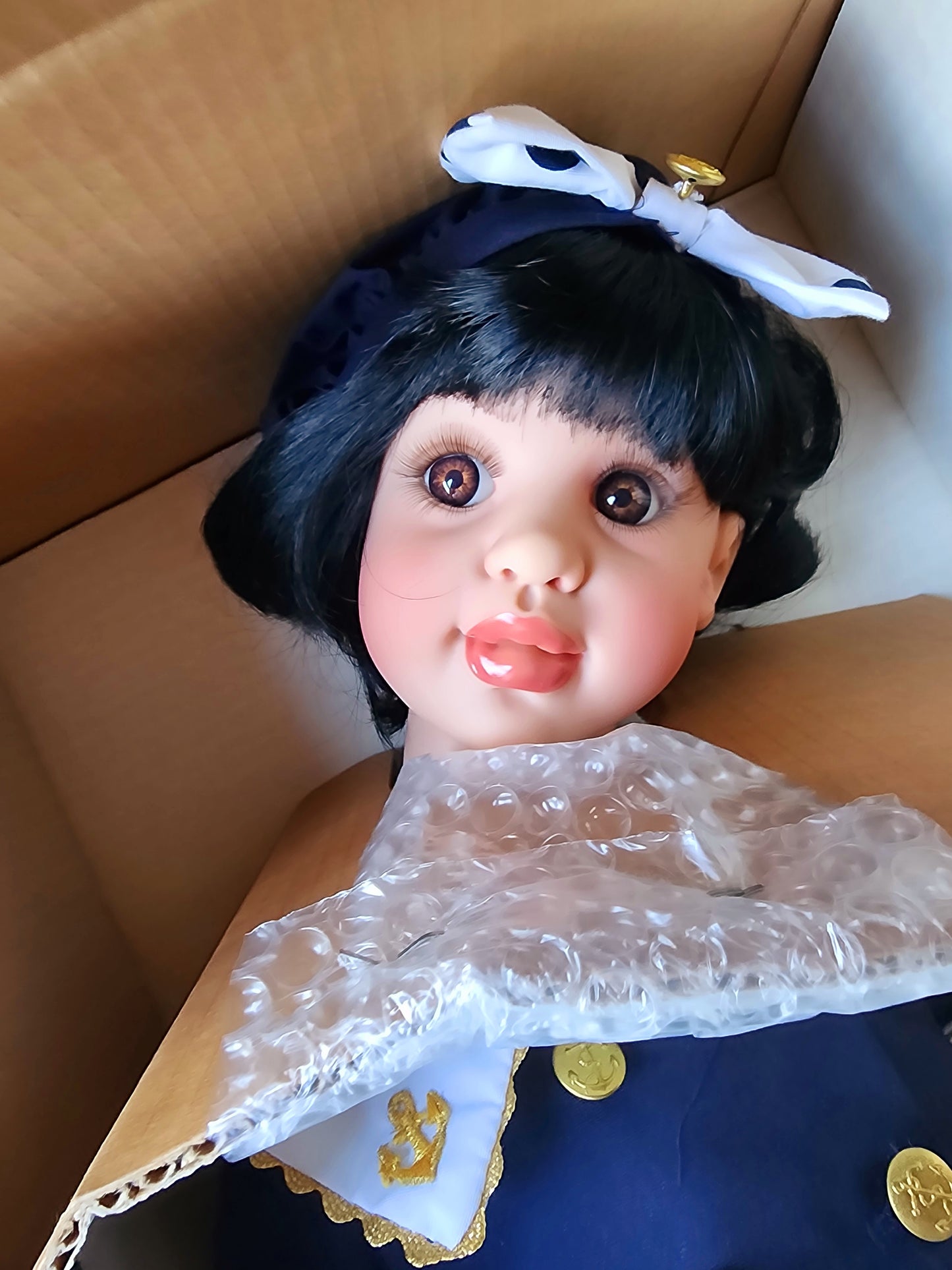 Precious Heirloom Dolls "Bon Voyage" RARE FIND Limited Edition #9/500 1999, FayZah Spanos