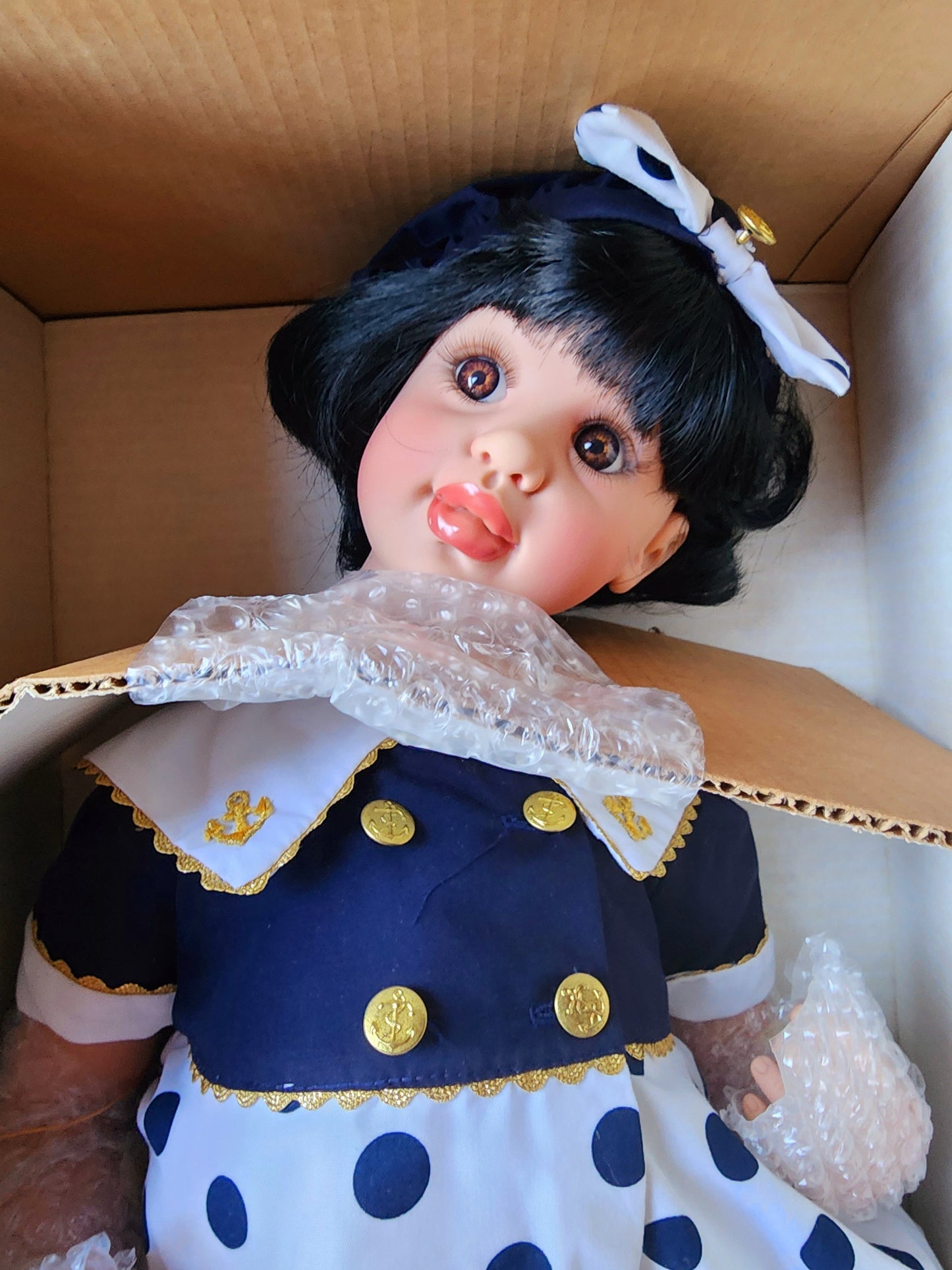 Precious Heirloom Dolls "Bon Voyage" RARE FIND Limited Edition #9/500 1999, FayZah Spanos