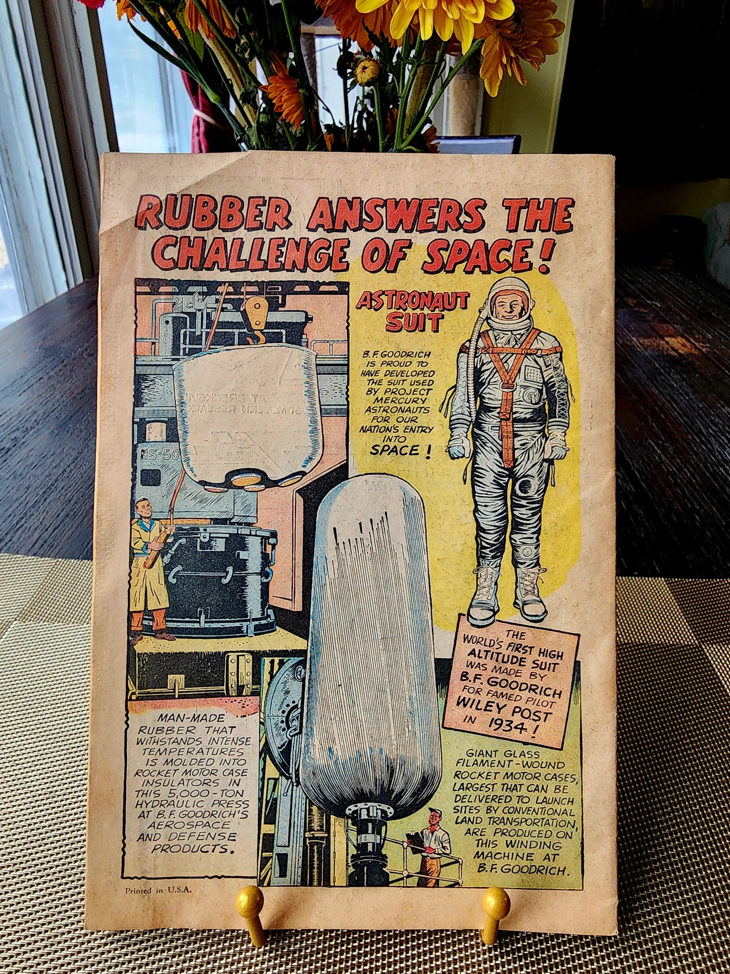 Wonder Book Of Rubber #1 Comic Marvel 1965 BF Goodrich Promotional Comic Promo