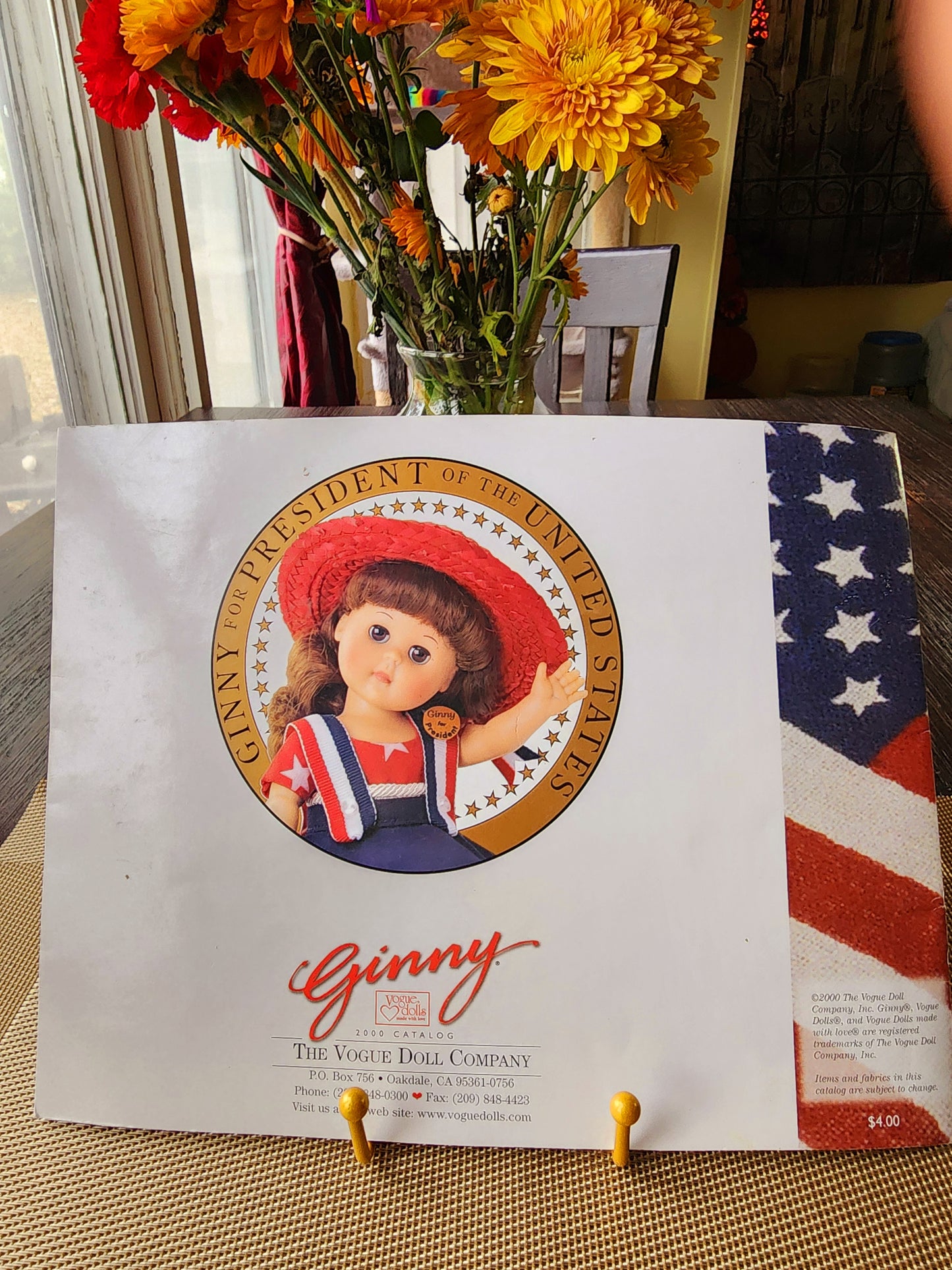 2000 Ginny For President Of The United States Vogue Doll Color Catalog Booklet (19 pages)