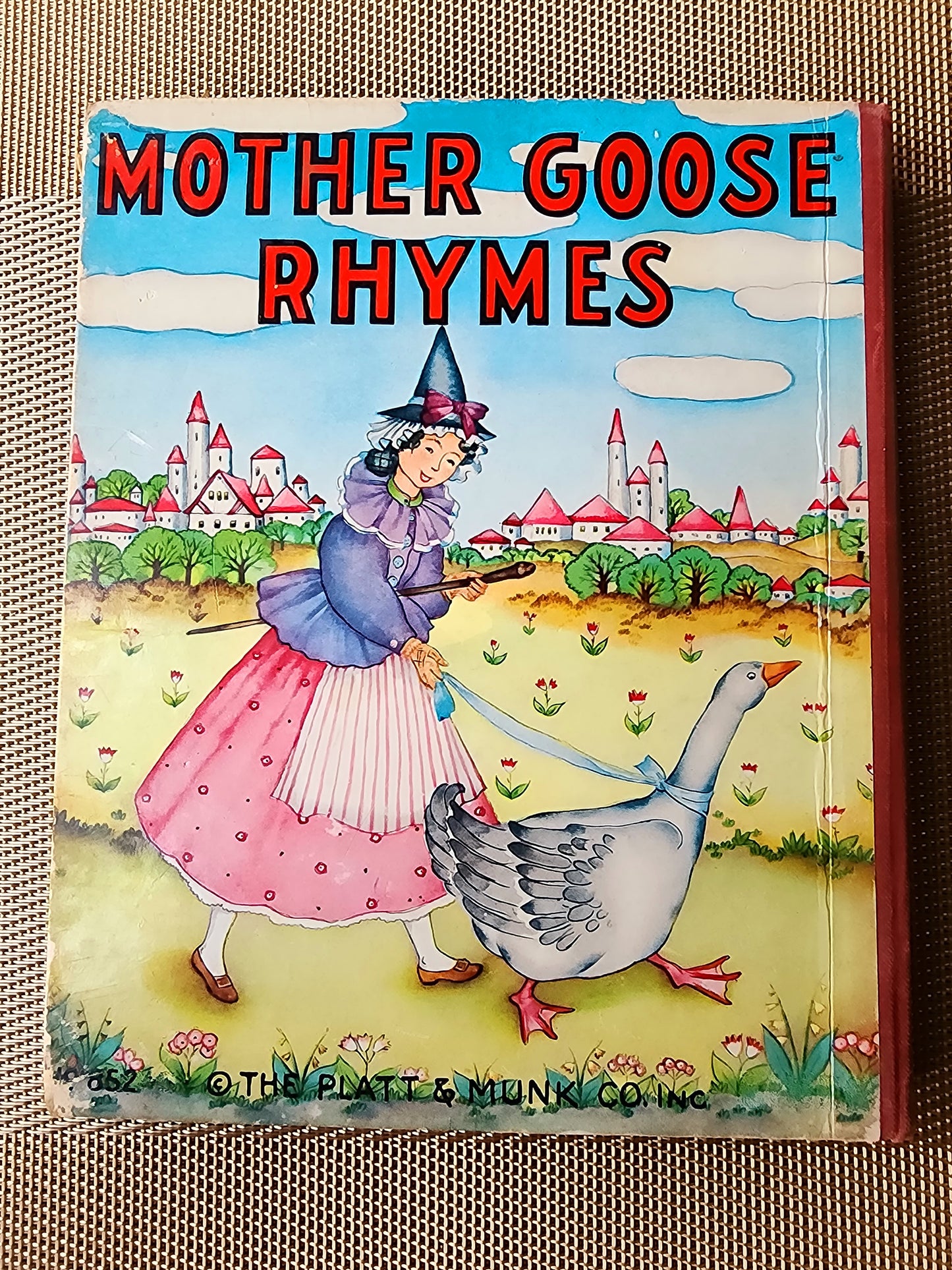 Mother Goose Rhymes No. 852 The Platt & Munk Co. 1939 Board Book