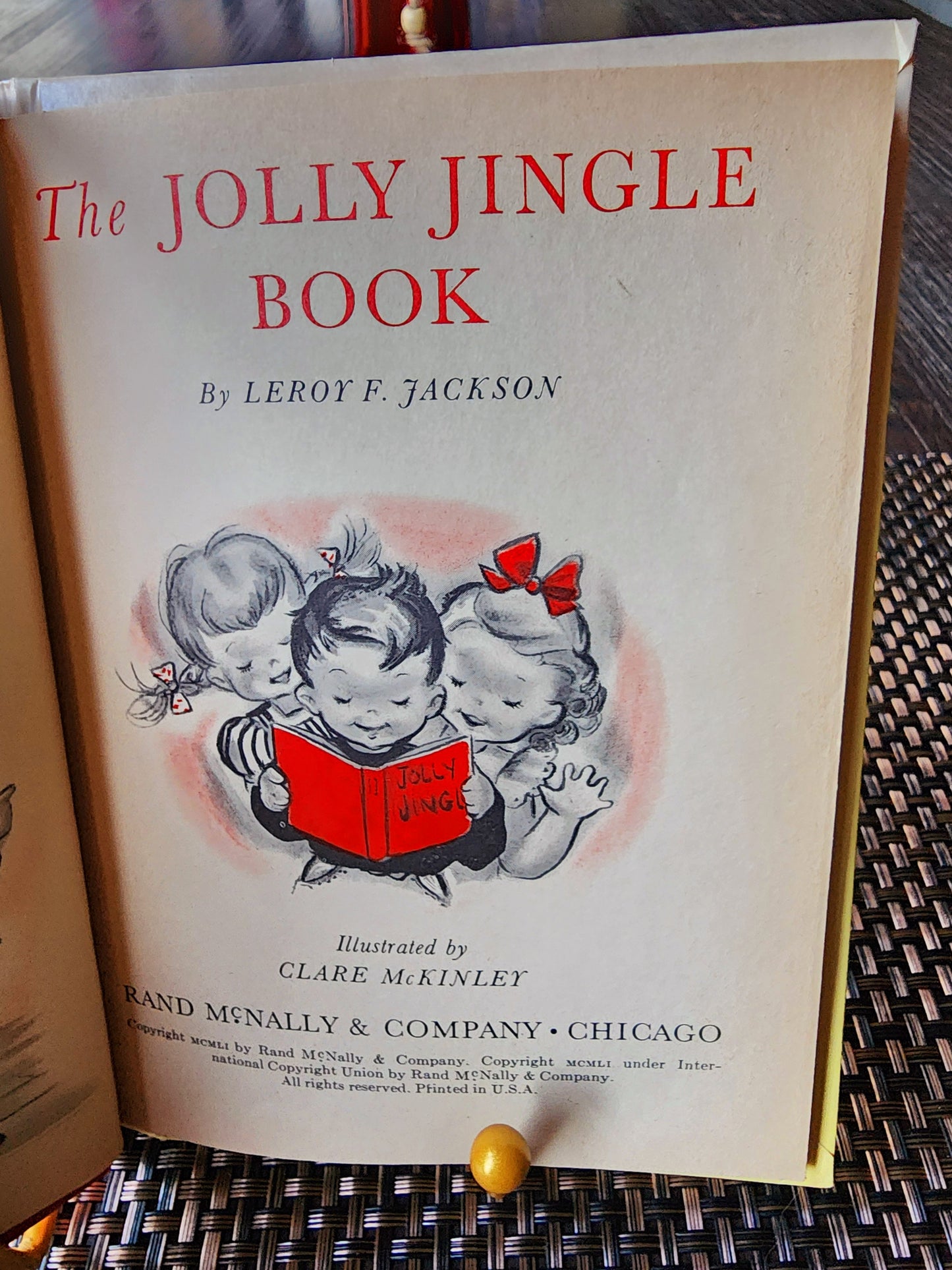 "The Jolly Jingle Book" by Leroy F. Jackson, 1951 Rand McNally Junior Elf Book