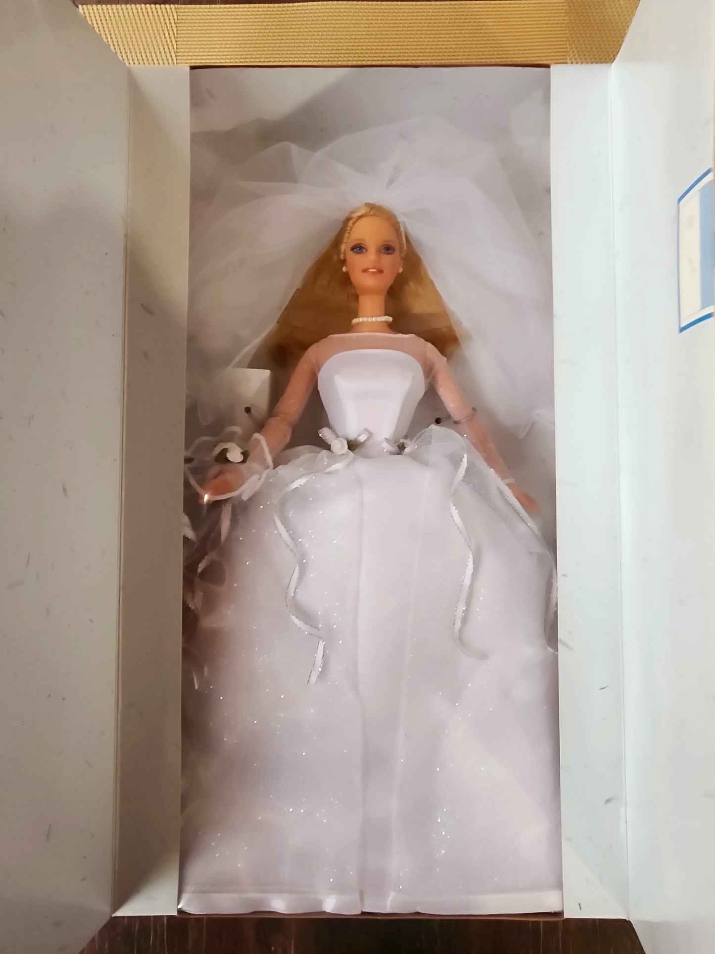 Vintage Mattel Barbie Doll Blushing Bride 1999 NRFB Blonde Wedding Dress #26074