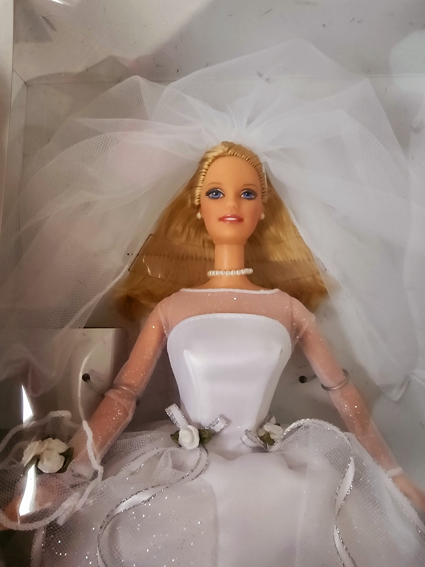 Vintage Mattel Barbie Doll Blushing Bride 1999 NRFB Blonde Wedding Dress #26074