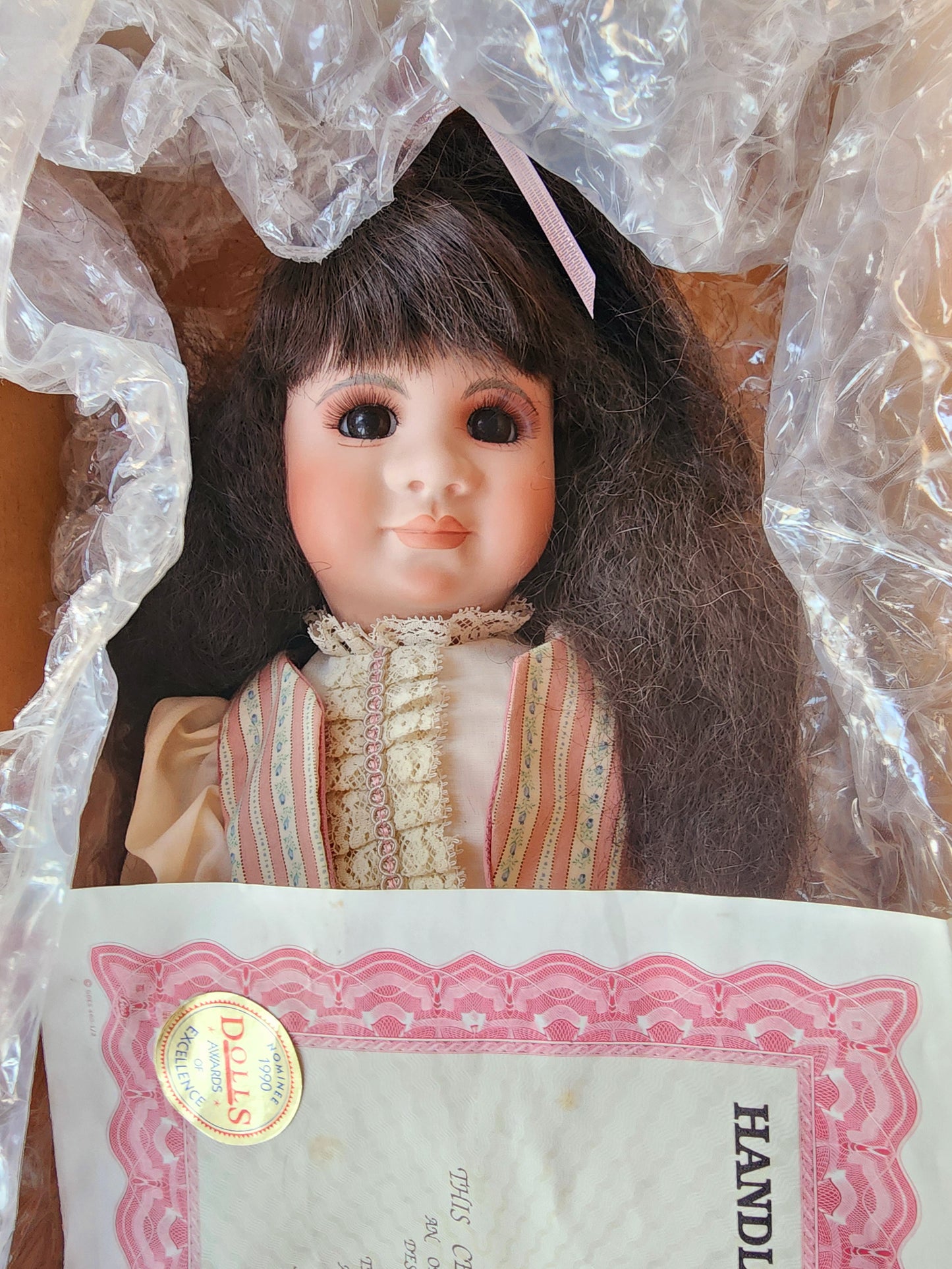 Charlene Marie Originals, "Clotia" Handle With Love Collection Original Doll All Porcelain 25" Limited Edition #47/250 COA, Signed by Artist, RARE