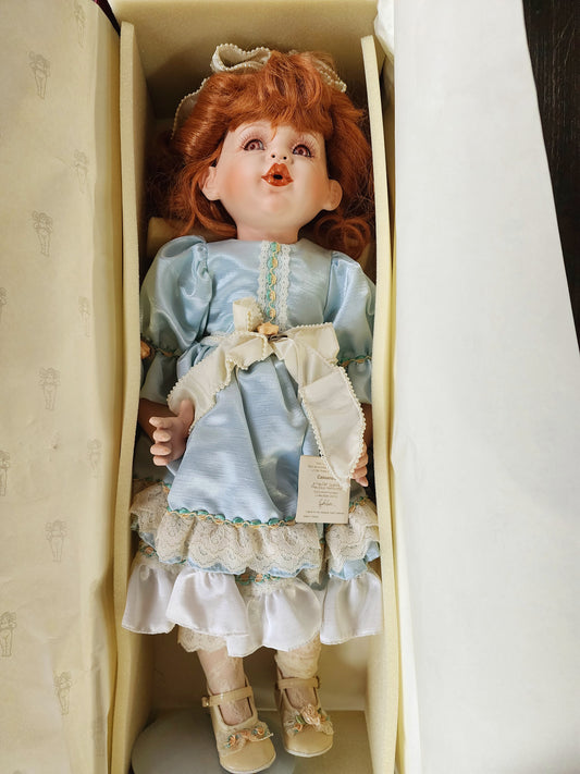 Cassandra 1994 25" Porcelain Doll by FayZah Spanos #1767/2000 Precious Heirloom Dolls