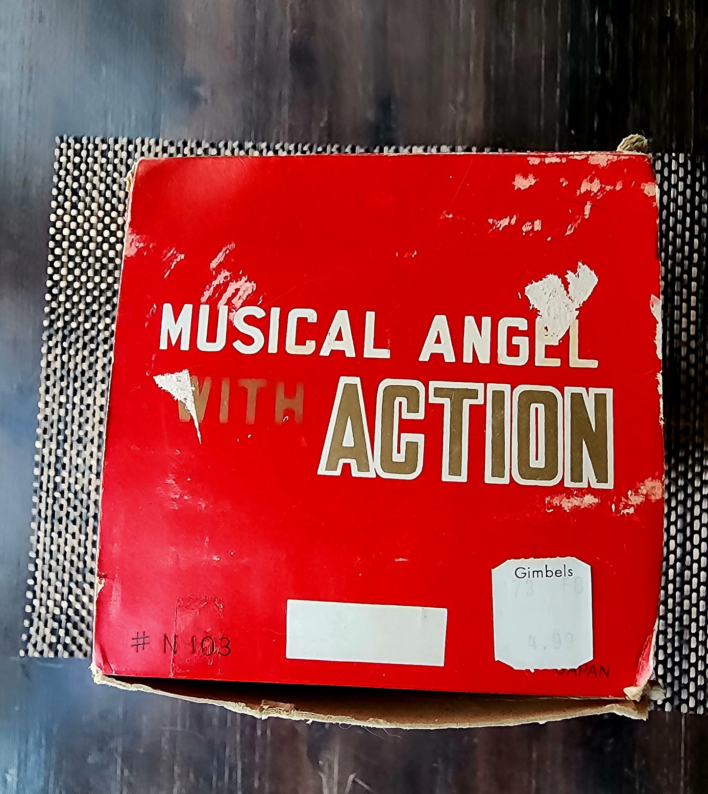 Gimbels Department Store Musical Angel With Action, 1950's, Original Box RARE Item #N103