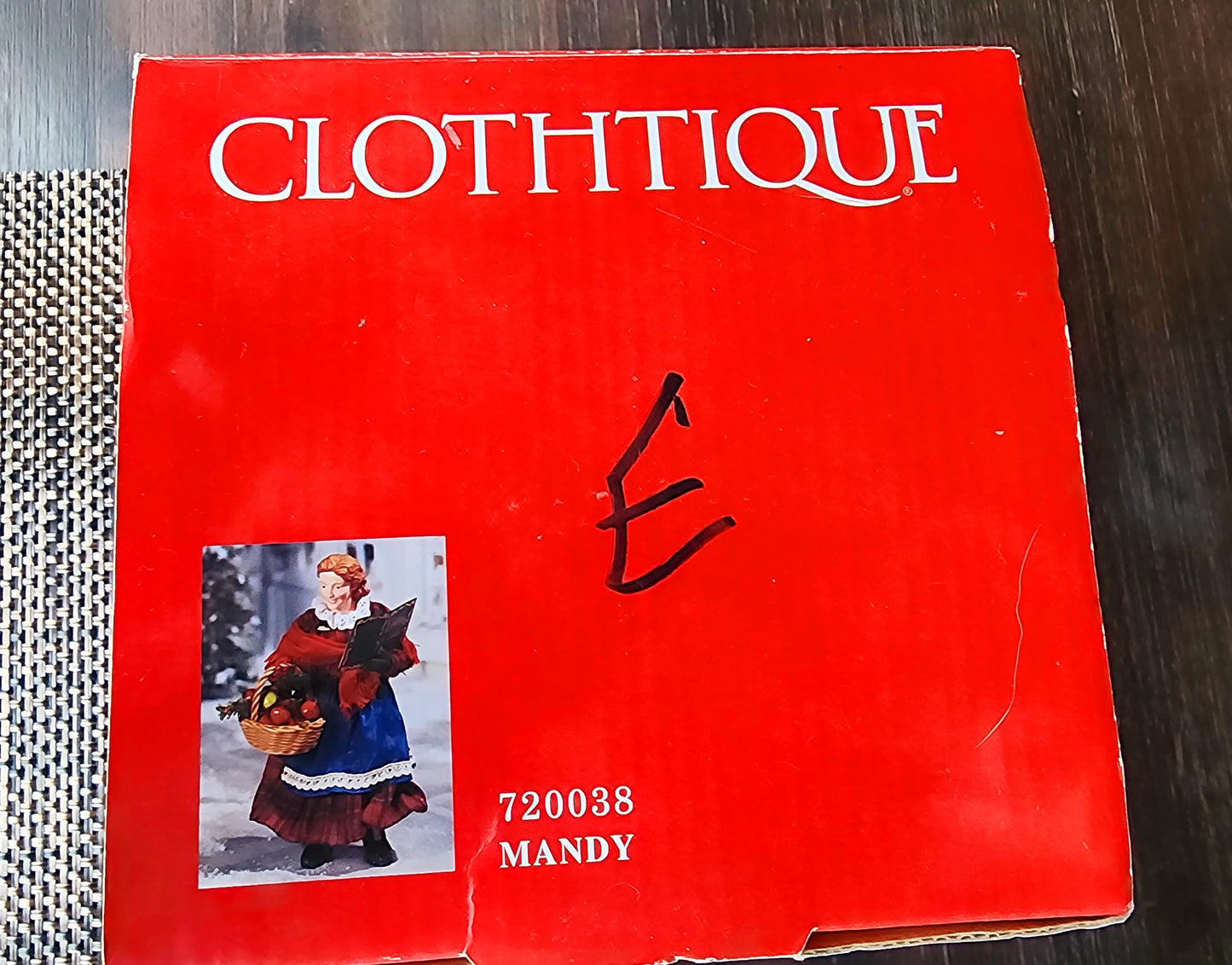 Clothtique Possible Dreams "Mandy" Christmas Caroler Figurine,  #720038