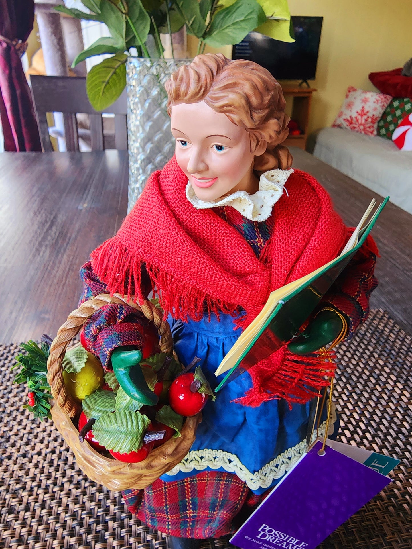 Clothtique Possible Dreams "Mandy" Christmas Caroler Figurine,  #720038