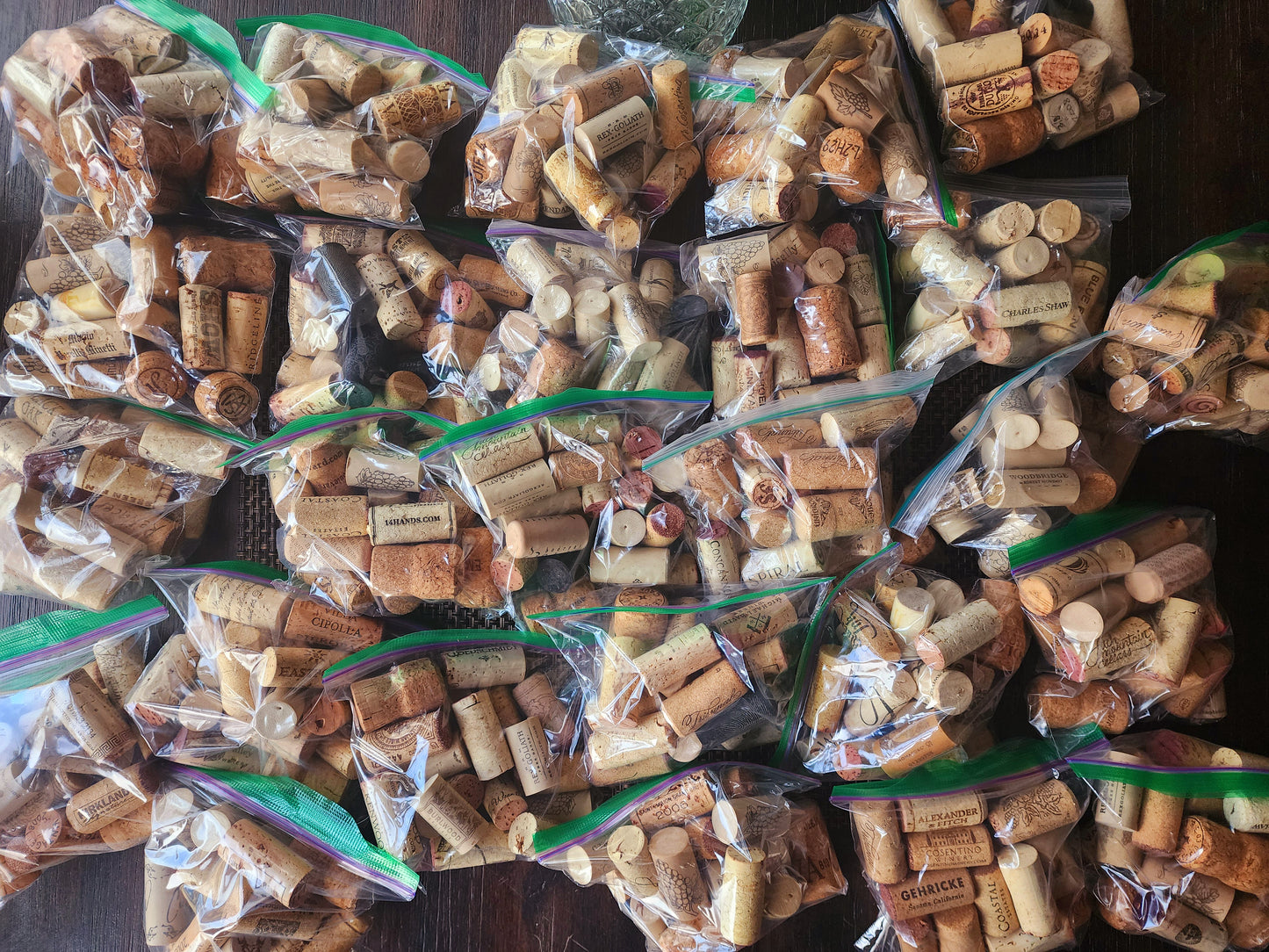 Premium Natural Used Wine Corks Lot of 519 Solid Cork Crafts Wedding