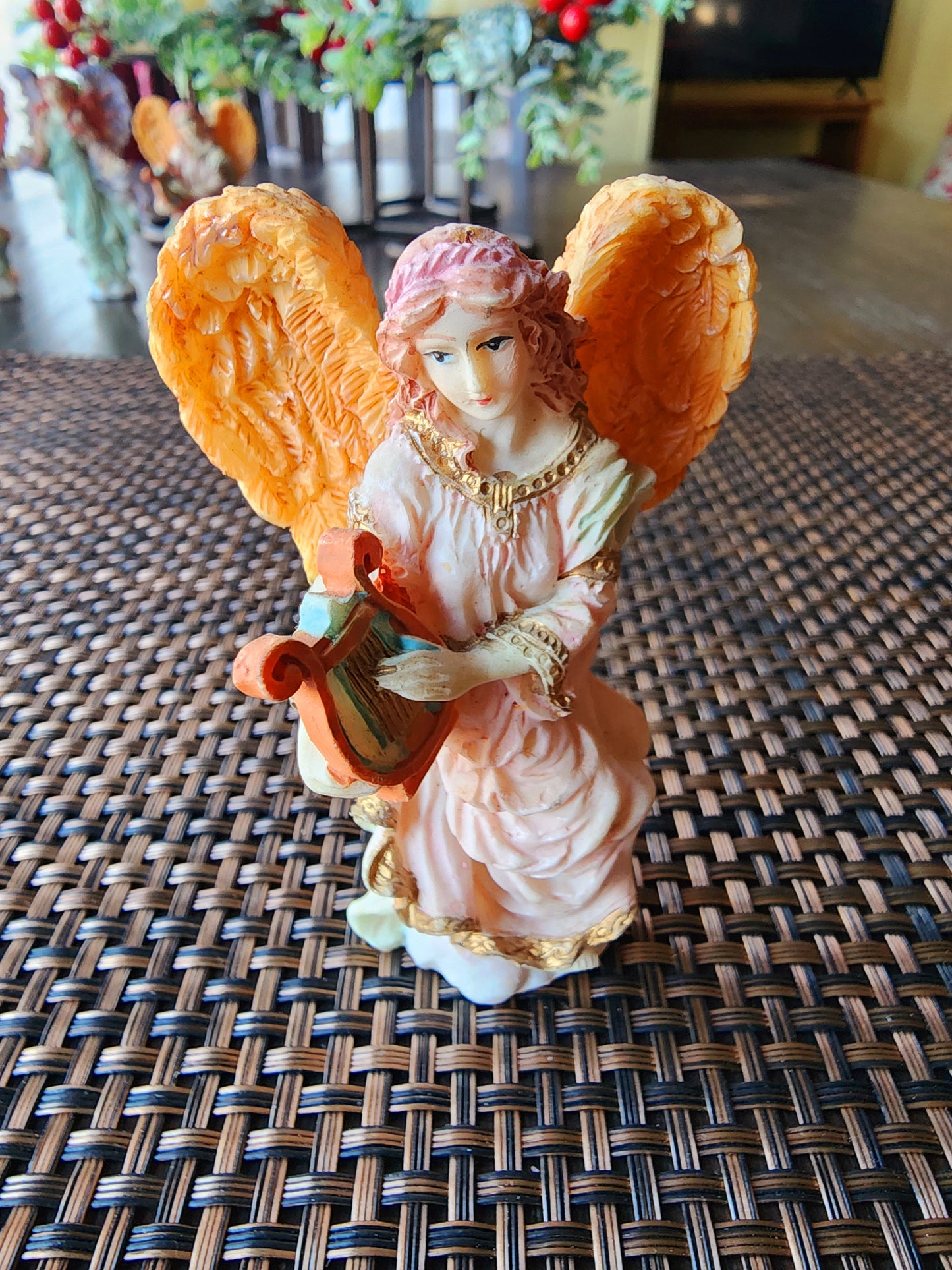 Vintage Angel Collection Figurines, Set of 9 Angels ~ Roughly 4" Tall