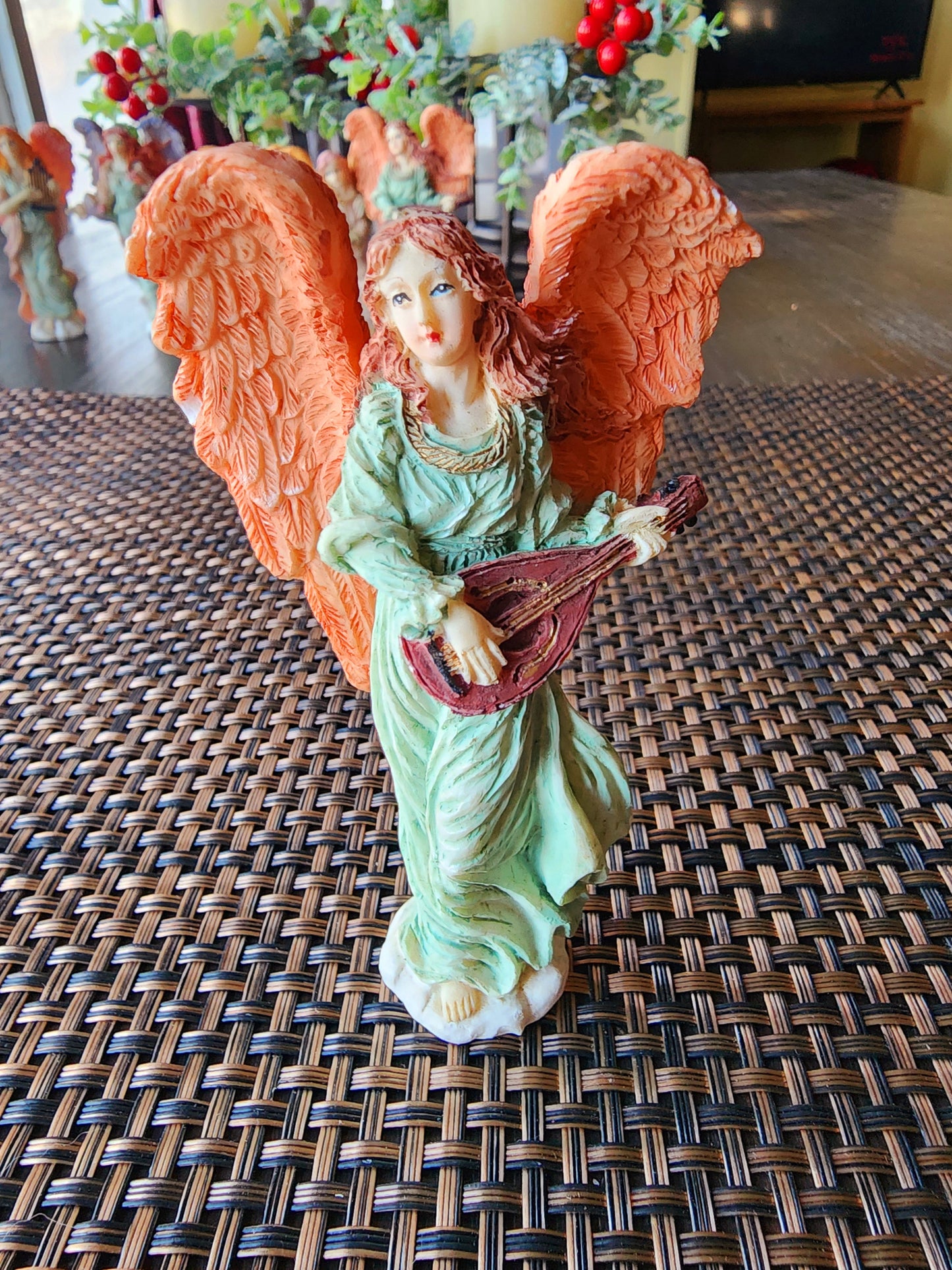 Vintage Angel Collection Figurines, Set of 9 Angels ~ Roughly 4" Tall