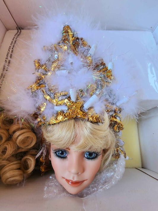 1996 Rustie Large 42" Doll "Crystal" Queen of the Mardi Gras Lmtd Edition, NIB Mint Condition
