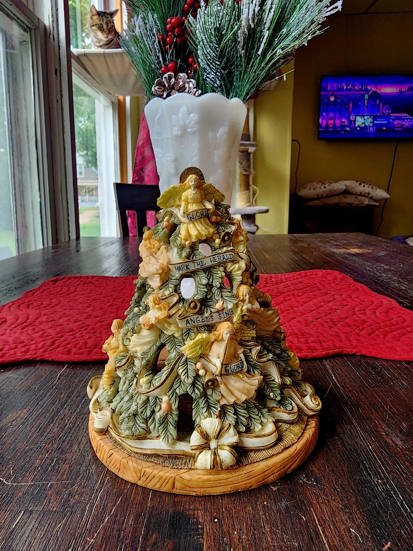 Vintage Christmas Tree Votiveange Gifts Tea Light Candle Holder
