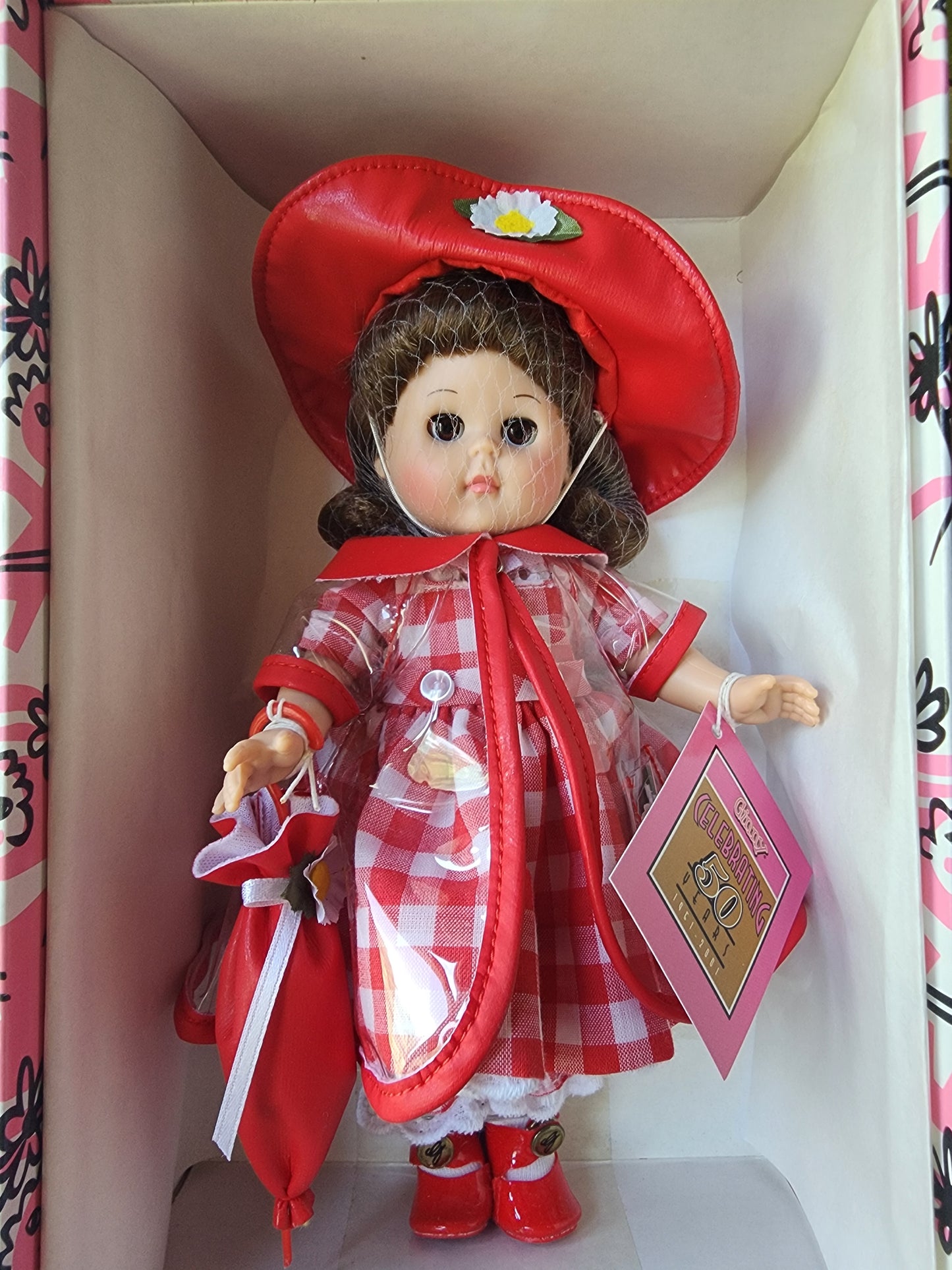 NEW 8” Vogue Dolls “PUDDLE JUMPING” GINNY 50th Anniversary 2001 Vintage COA