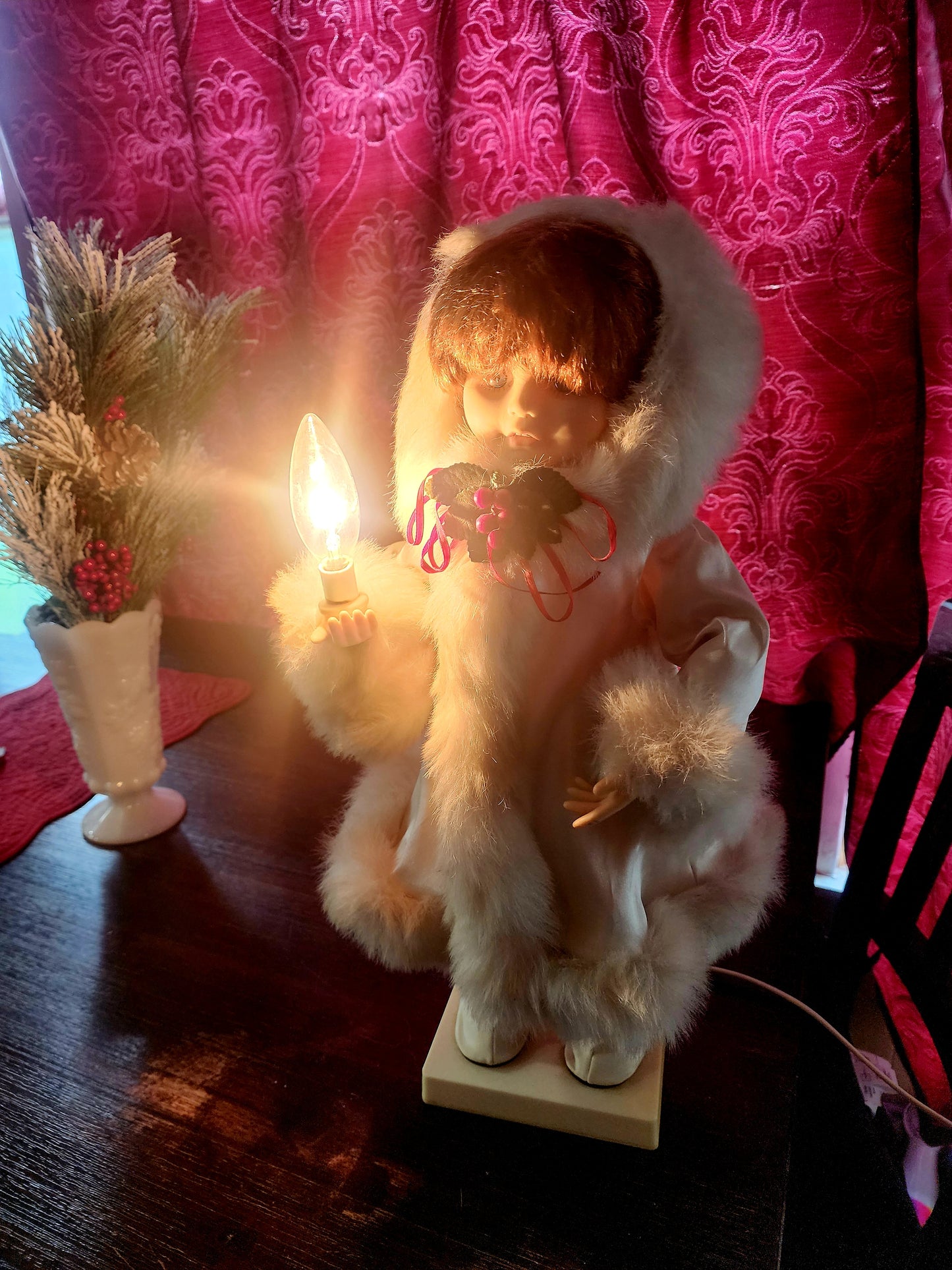 Snow Princess Christmas Girl by Telco Motion-ette' Lighted Christmas Girl 1991