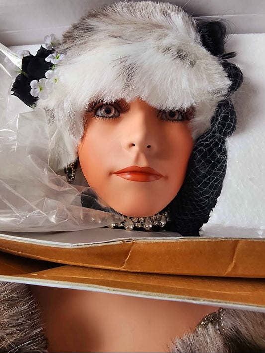 Vintage Rare 42" Large Rustie Doll "Nordica" Porcelain, 1999 Doll Of The Year, New In Box, COA, Mint Condition