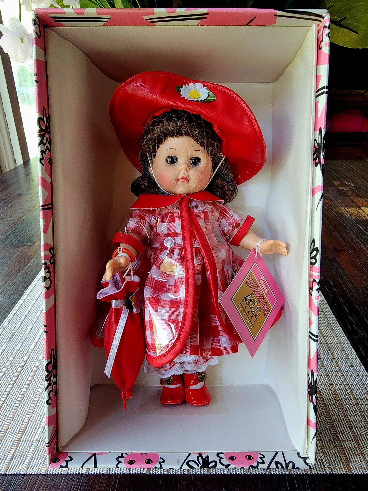 NEW 8” Vogue Dolls “PUDDLE JUMPING” GINNY 50th Anniversary 2001 Vintage COA