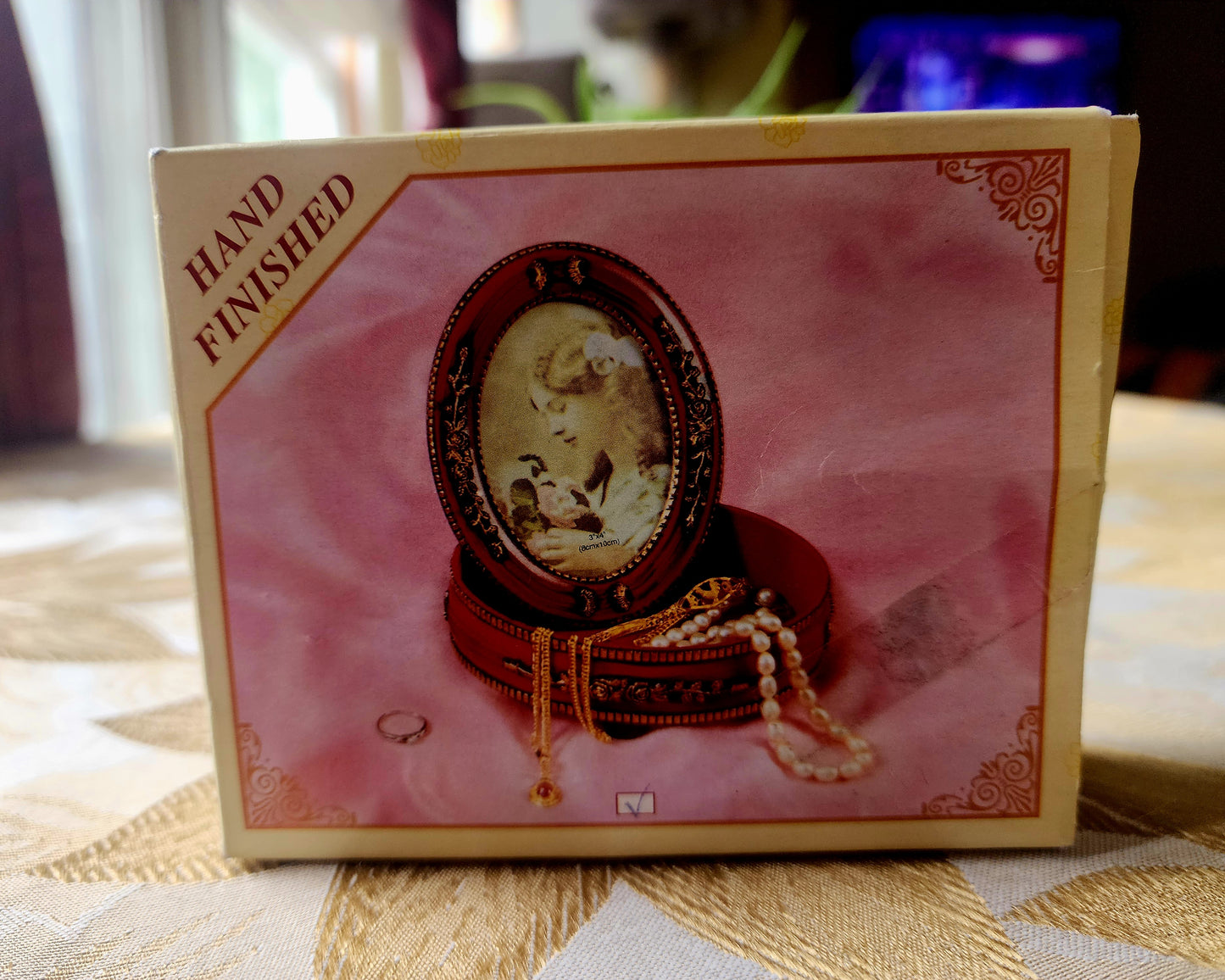 Antique Style Multi-Box with Photo Frame 3"x4" Hand Finished, NEW