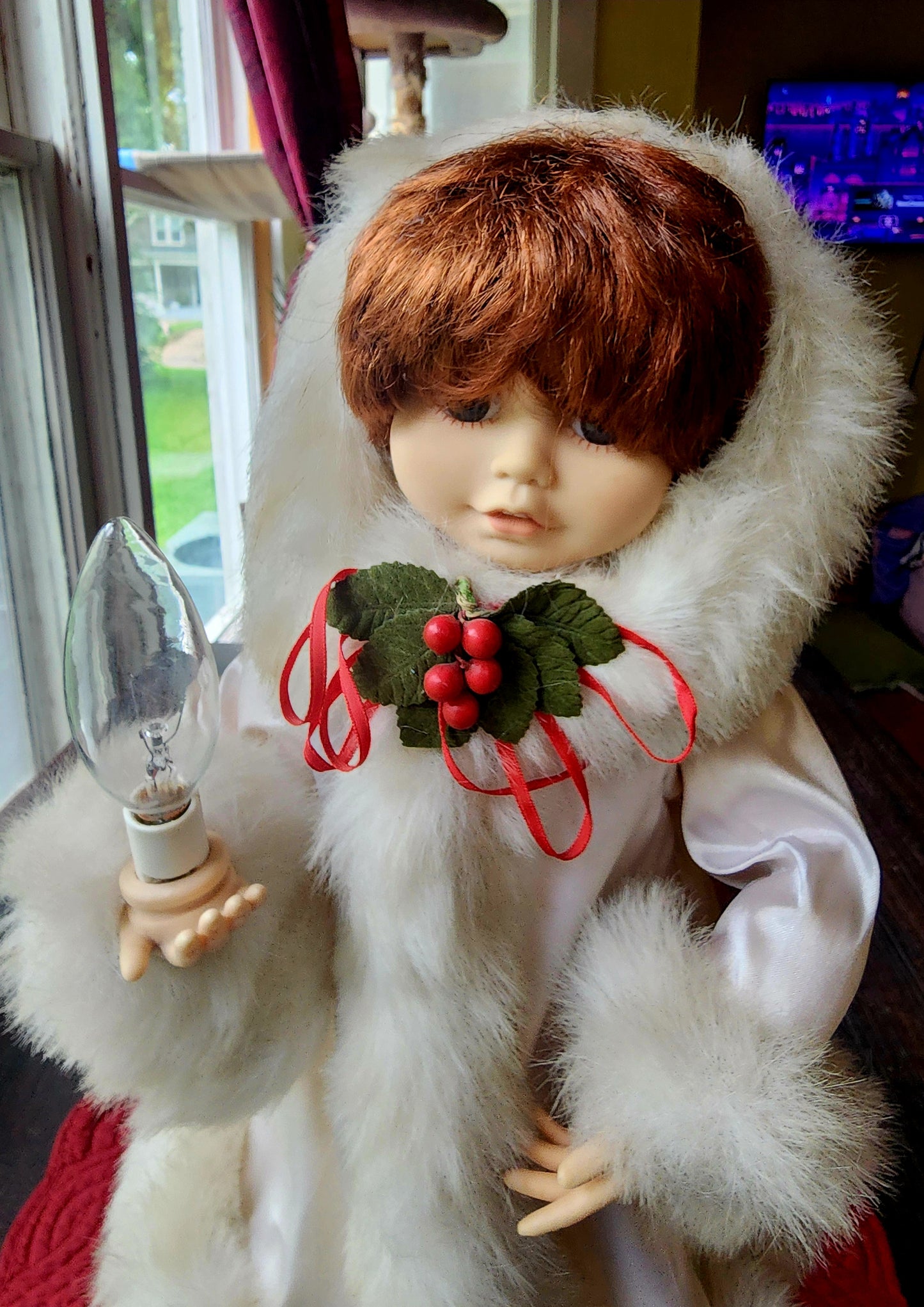 Snow Princess Christmas Girl by Telco Motion-ette' Lighted Christmas Girl 1991