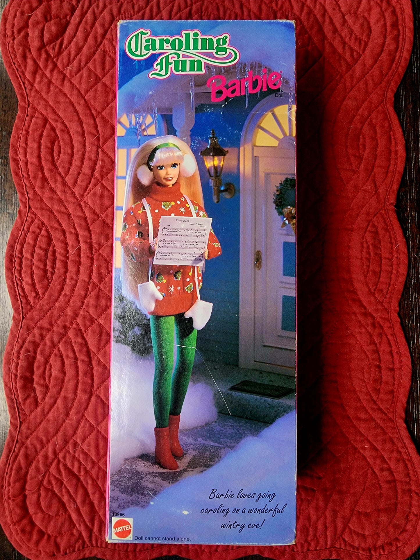 Vintage 1995 CAROLING FUN BARBIE Christmas Special Edition #13966 Sealed NRFB