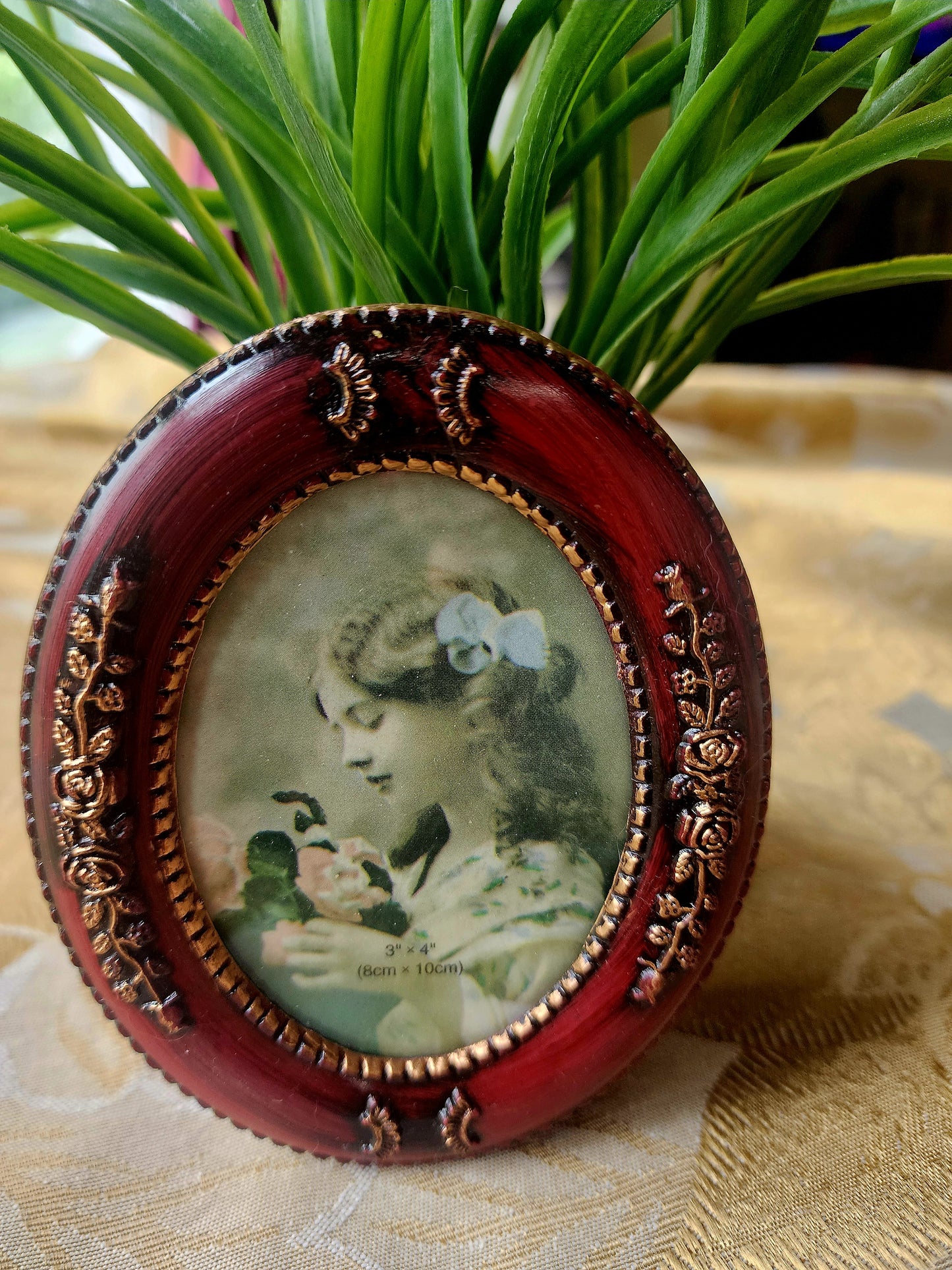 Antique Style Multi-Box with Photo Frame 3"x4" Hand Finished, NEW