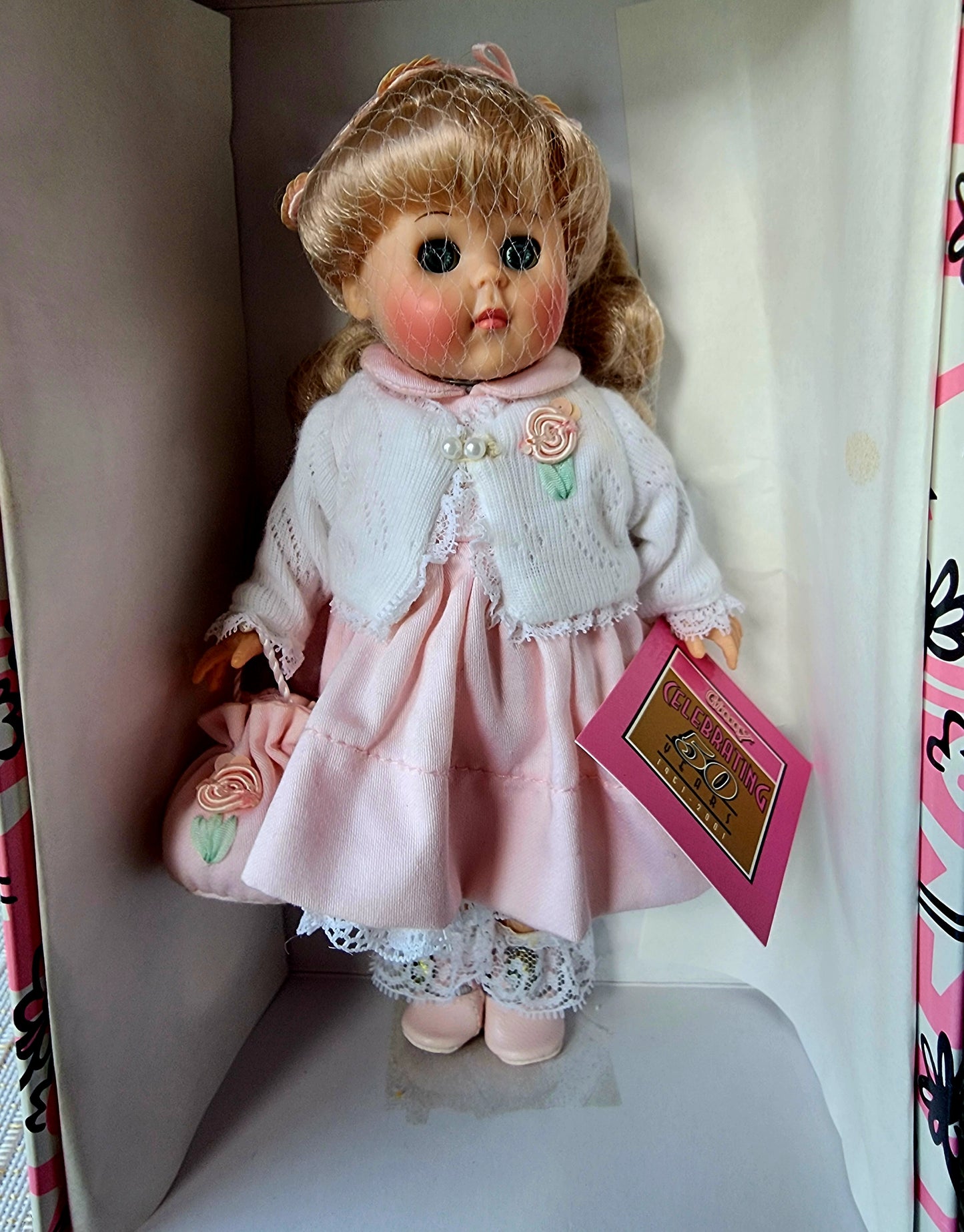 Ginny Doll "Pretty in Pink" Original Box COA 2001, #1HP162