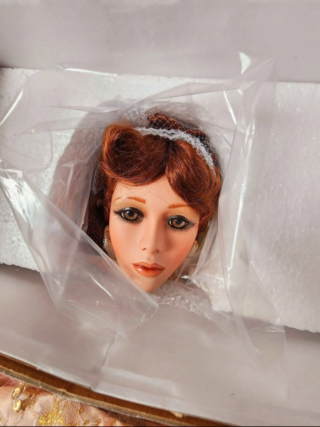 "Peaches" RARE Rustie 42" Large Porcelain Victorian Style Doll, Limited Edition #17/2000 New In Box, Mint Condition, COA