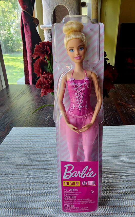 NIB Barbie Ballerina You Can Be Anything Pink Purple Ballet Mattel Barbie Doll