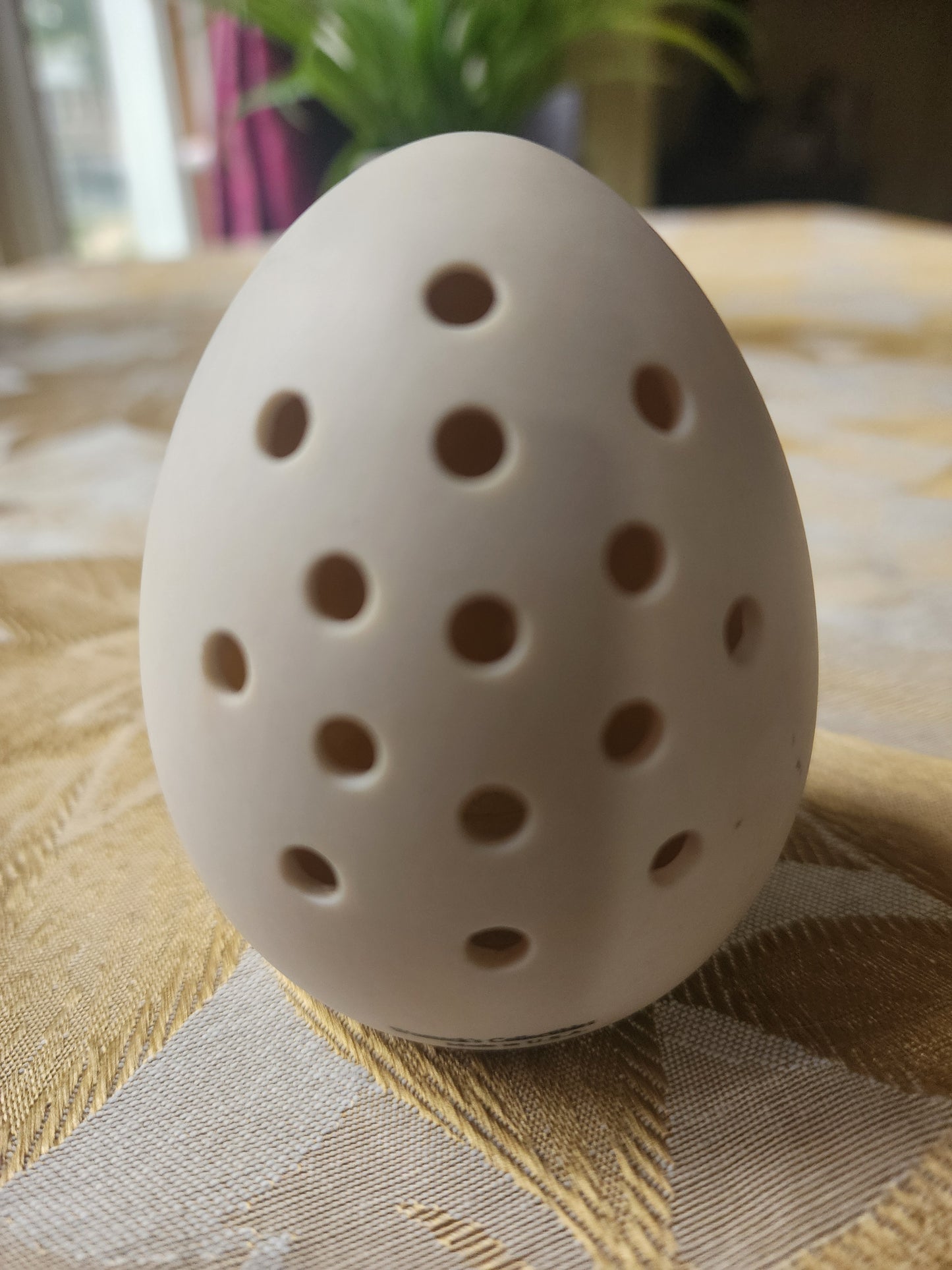Cupid Angel Porcelain Egg Pomander 3" Womack's Collectibles